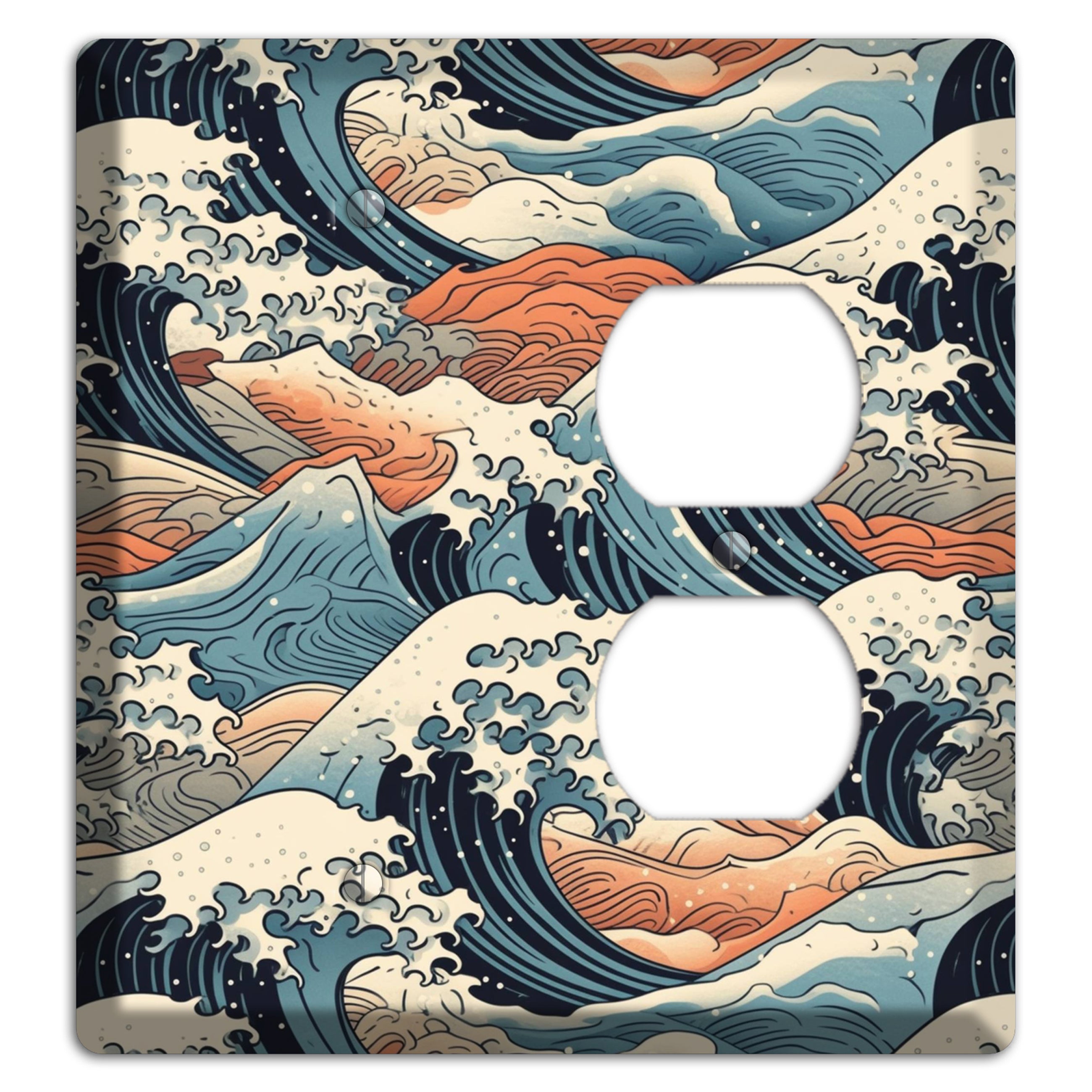 Crashing Tide Scroll Blank / Duplex Wallplate