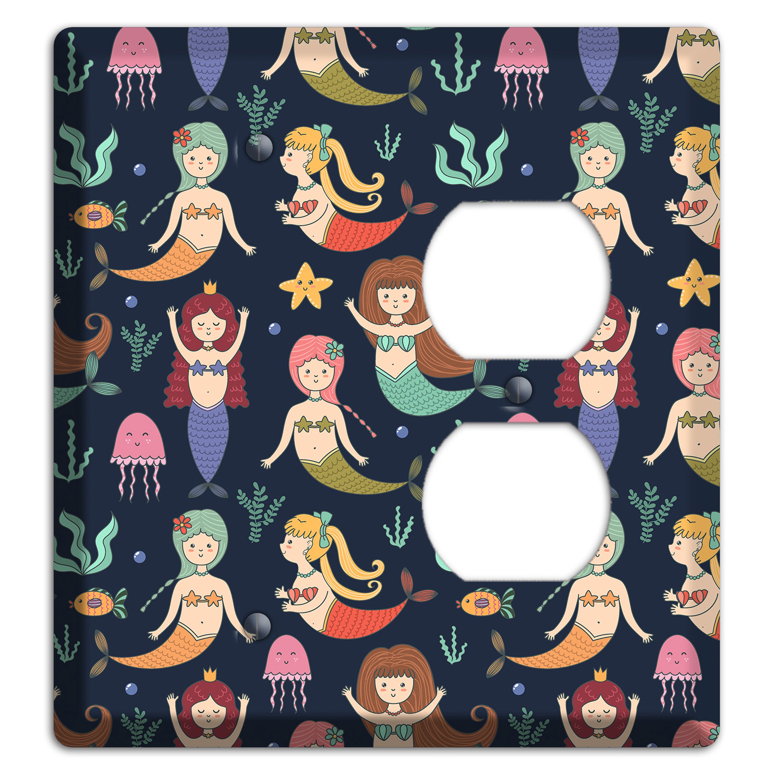 Mermaid Lagoon Party Blank / Duplex Wallplate