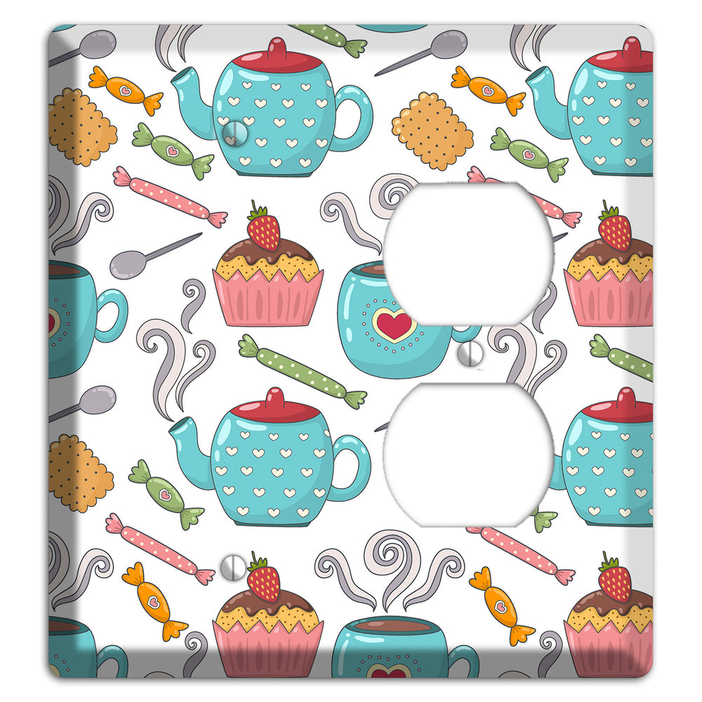 Sweet Tea Party (White) Blank / Duplex Wallplate