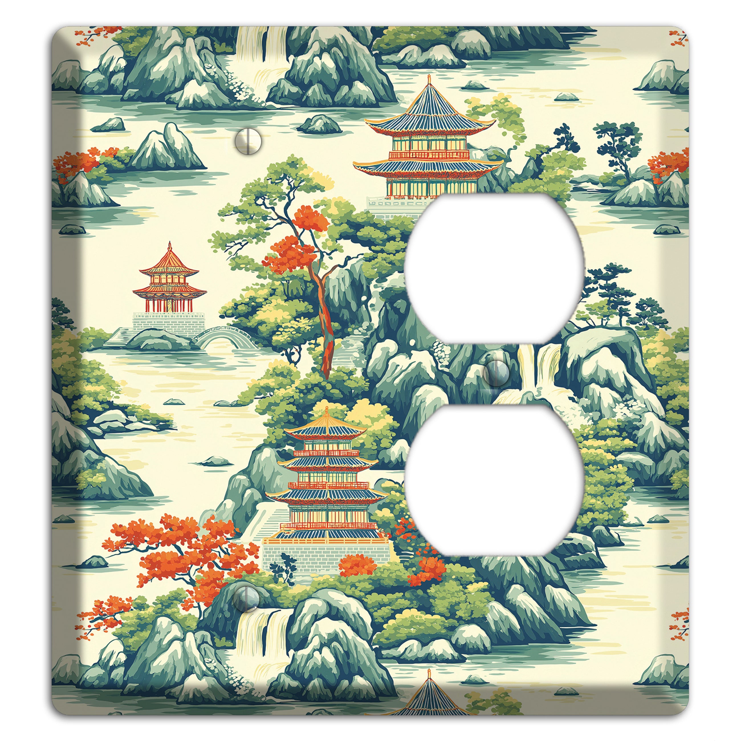 Cascade & Pagoda Blank / Duplex Wallplate