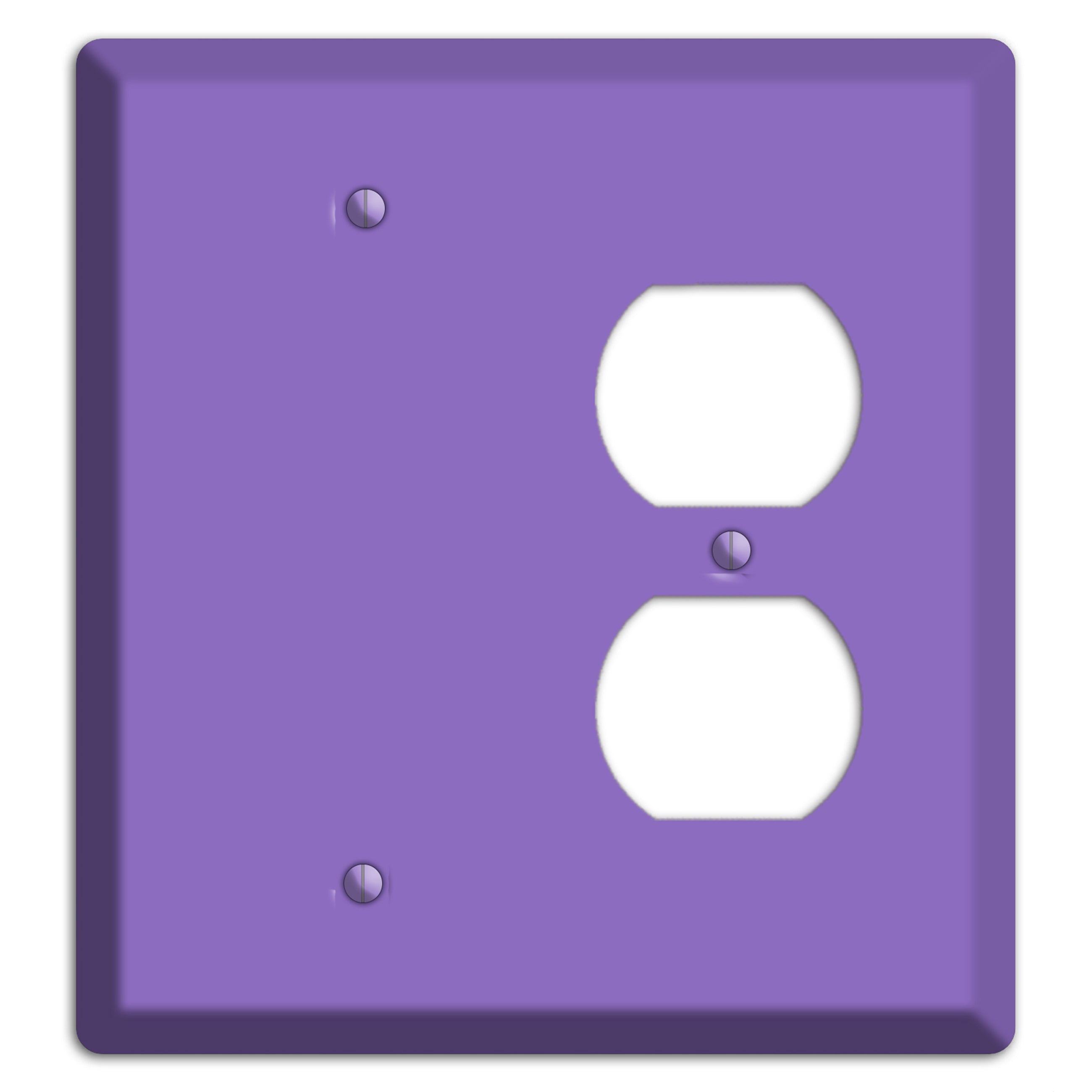 Baxter Violet Bloom Blank / Duplex Wallplate
