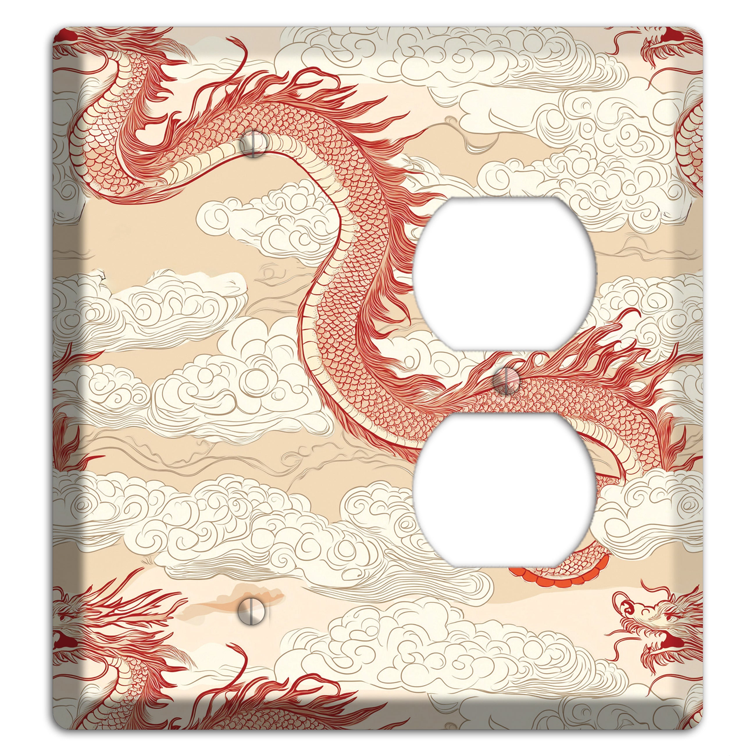 Celestial Dragon Dance Blank / Duplex Wallplate