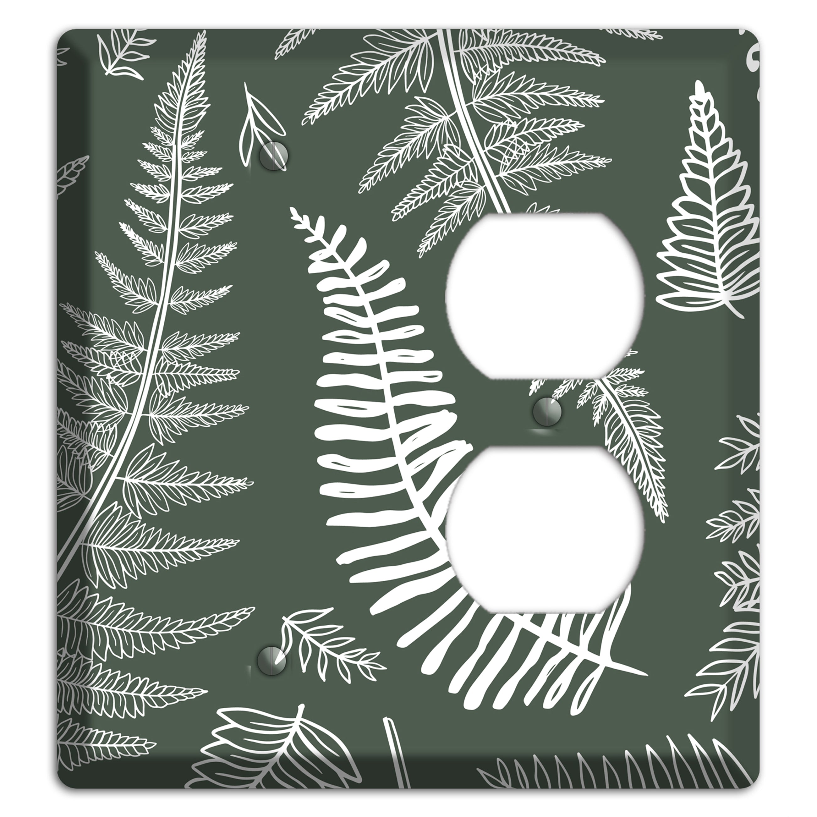 Forest Floor Etching Blank / Duplex Wallplate