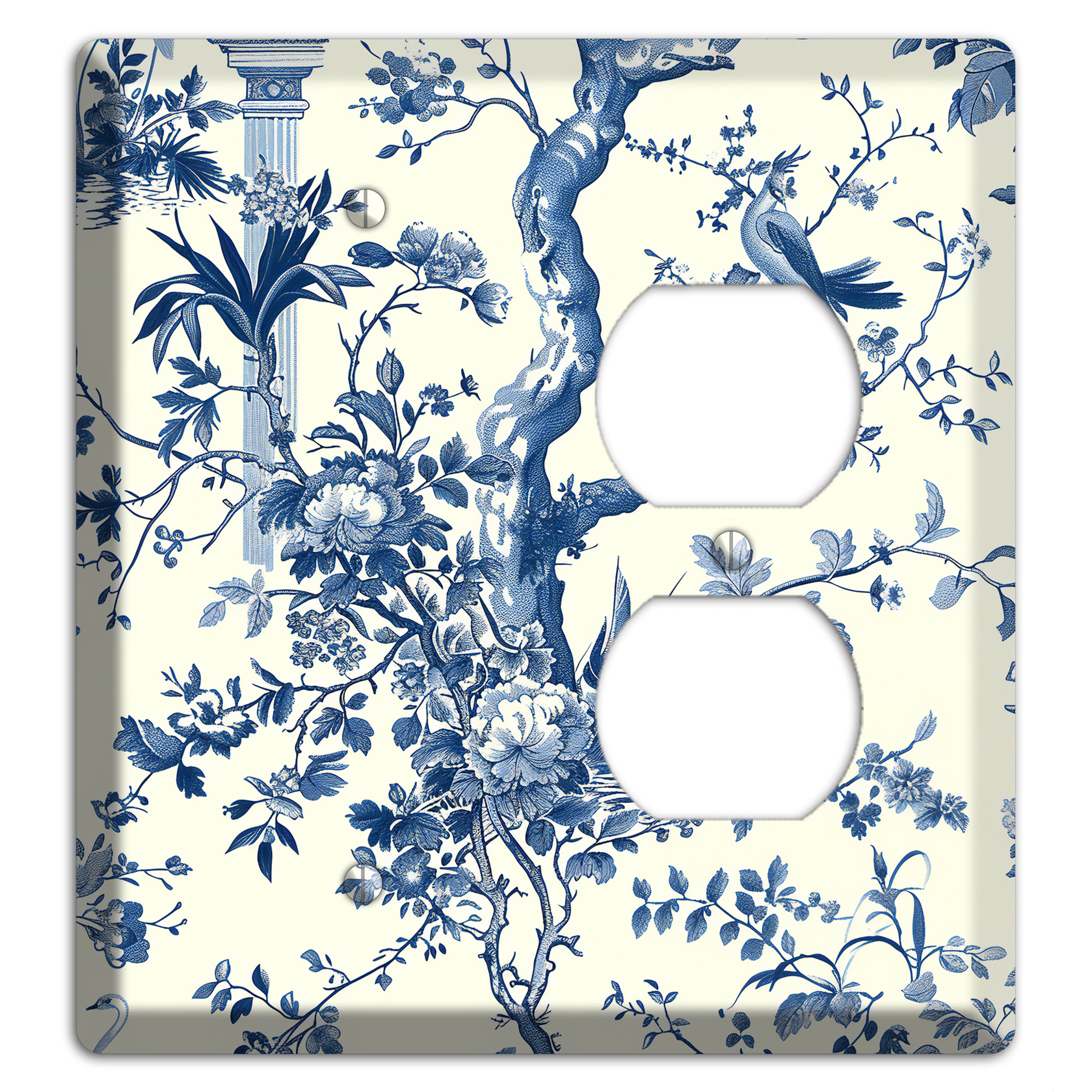 Pagoda & Plume Blank / Duplex Wallplate