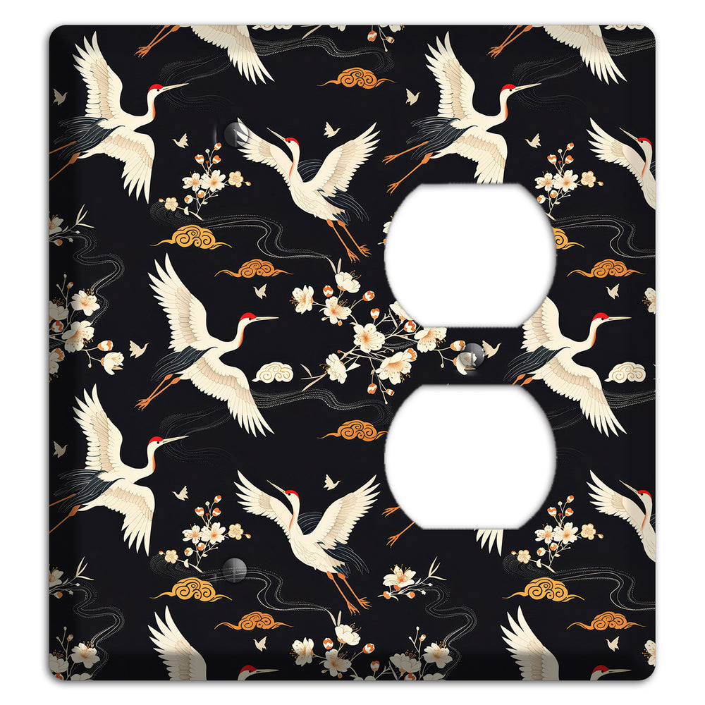 Obsidian Crane Nocturne Blank / Duplex Wallplate
