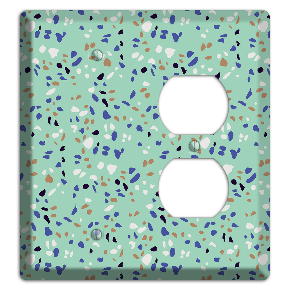 Sea Breeze Confetti Blank / Duplex Wallplate