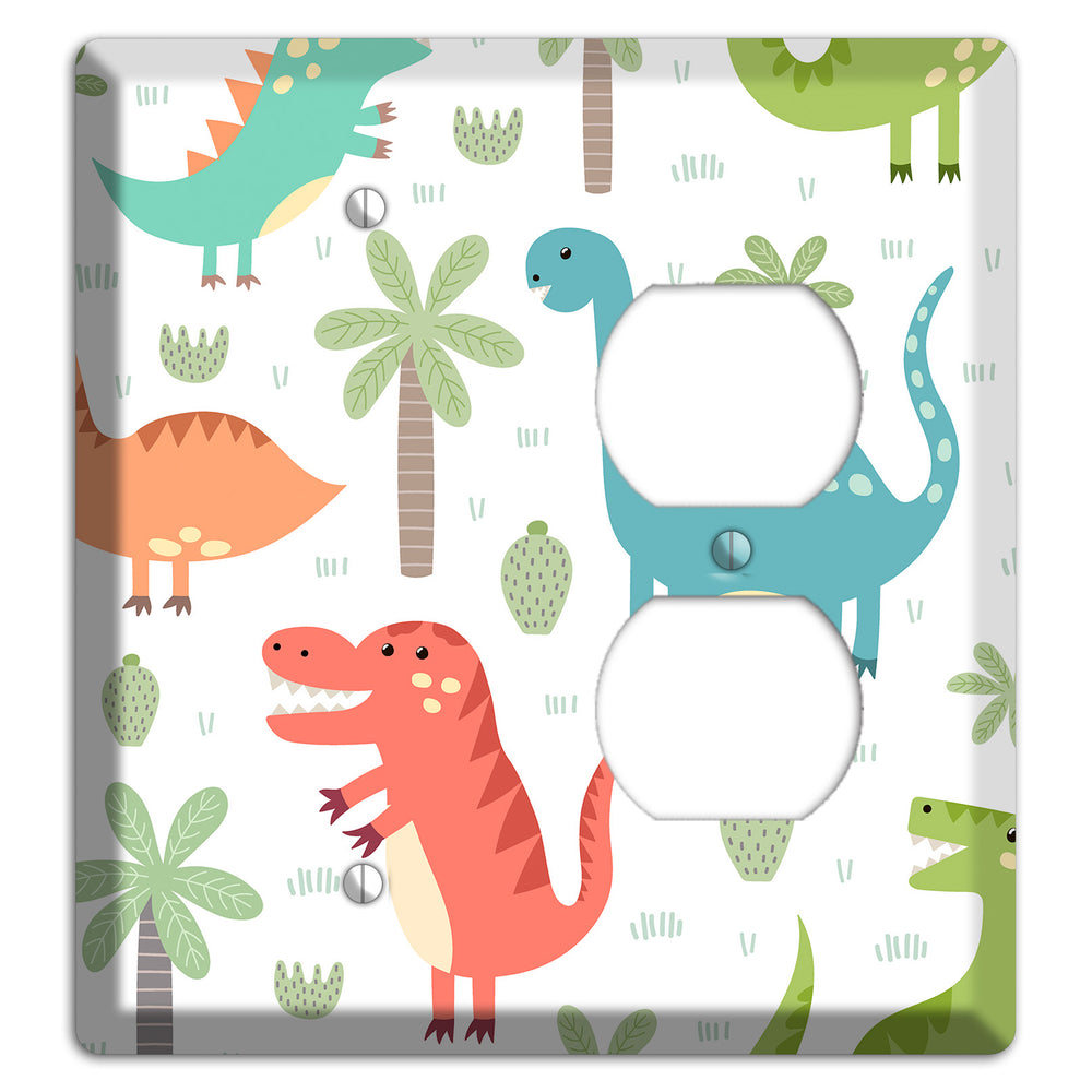 Jurassic Pals (Pastel) Blank / Duplex Wallplate