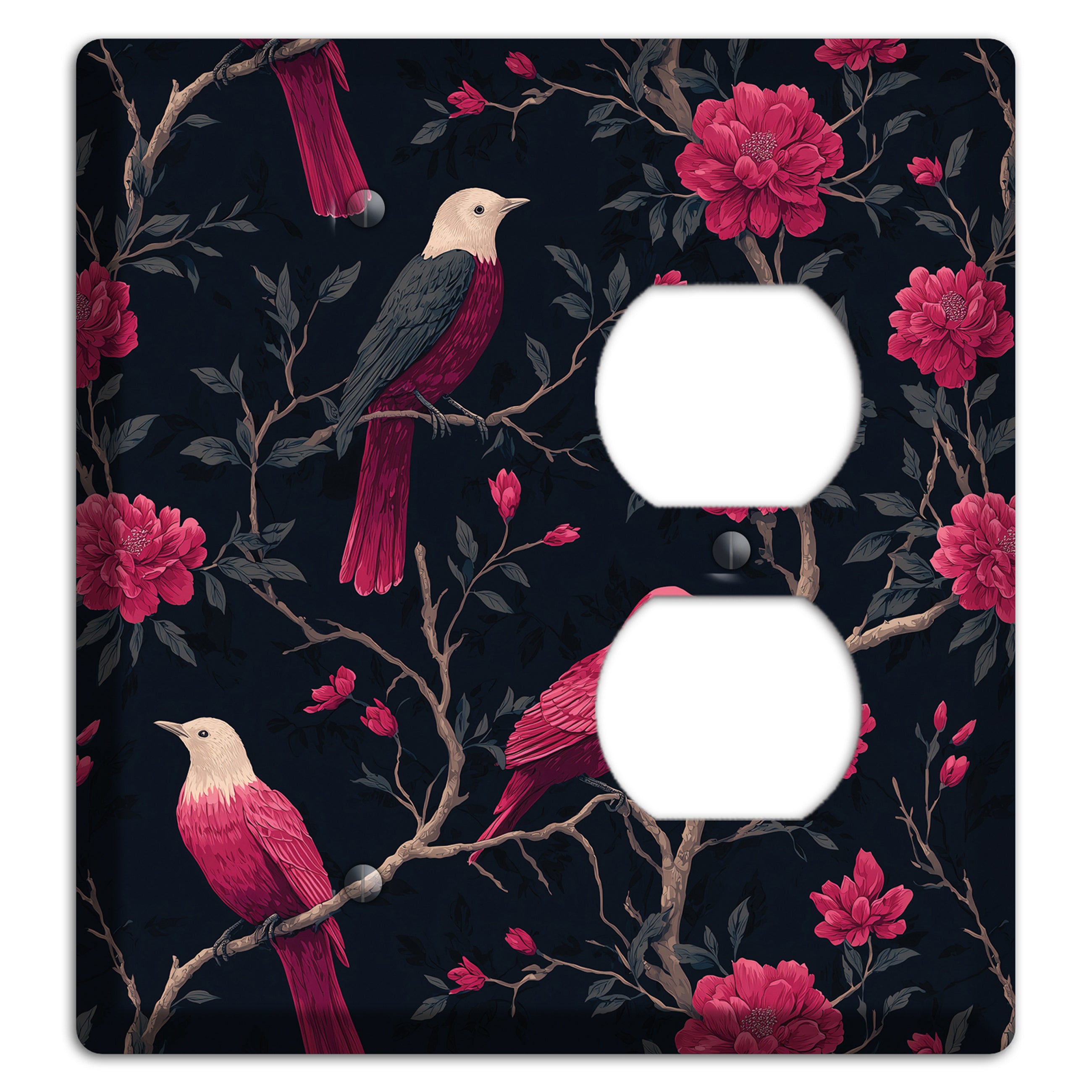 Crimson Perch Blank / Duplex Wallplate