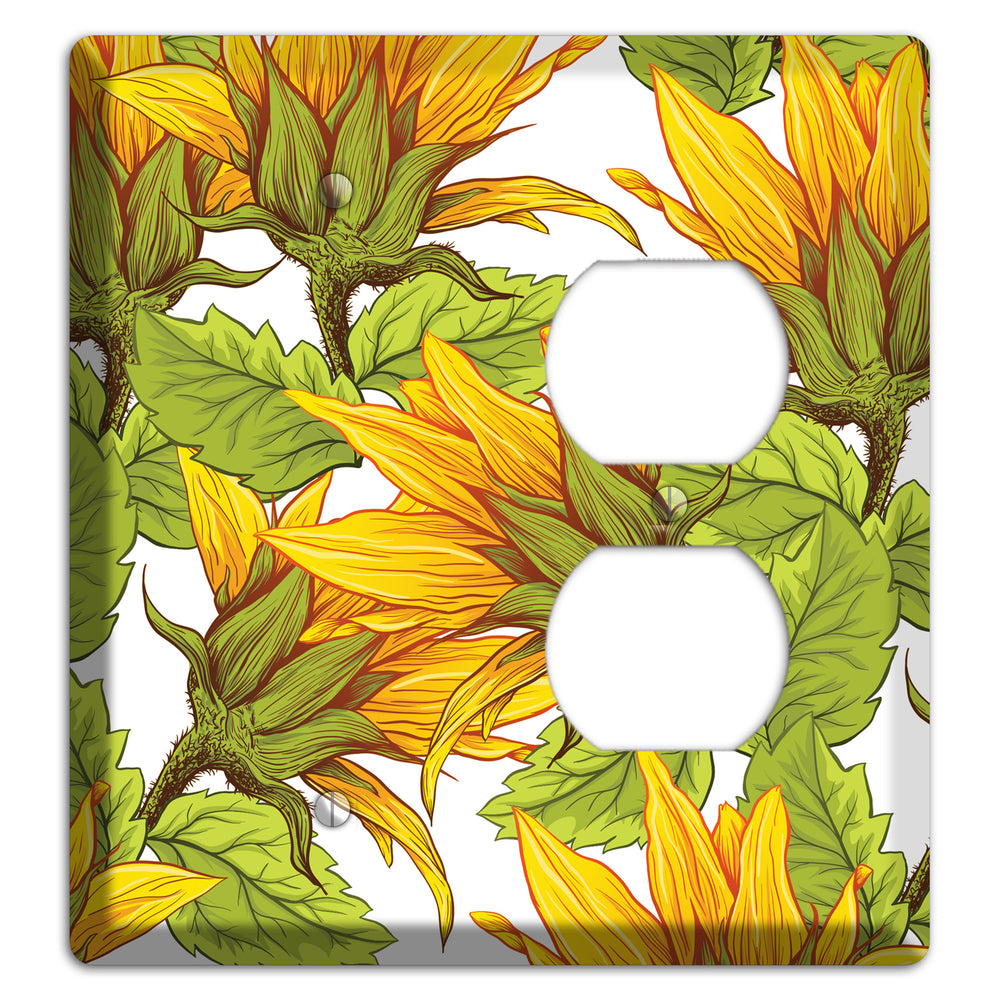 Golden Bloom Scatter Blank / Duplex Wallplate
