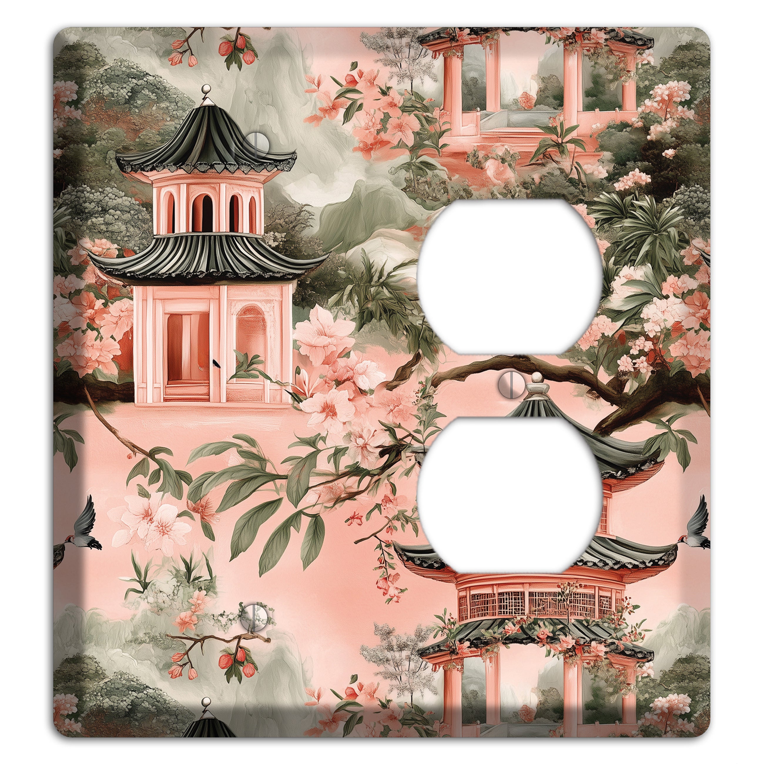 Pagoda & Plum Blank / Duplex Wallplate