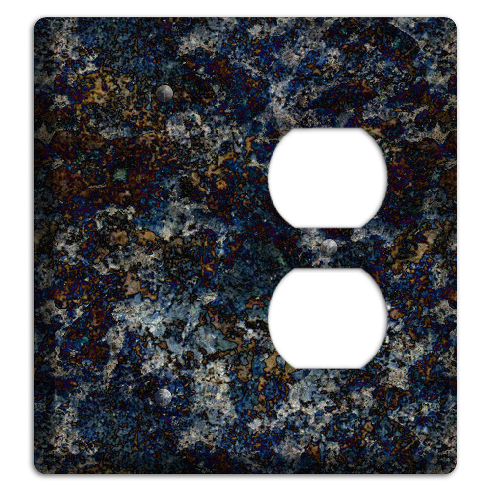 Blue Louise Granite Blank / Duplex Wallplate