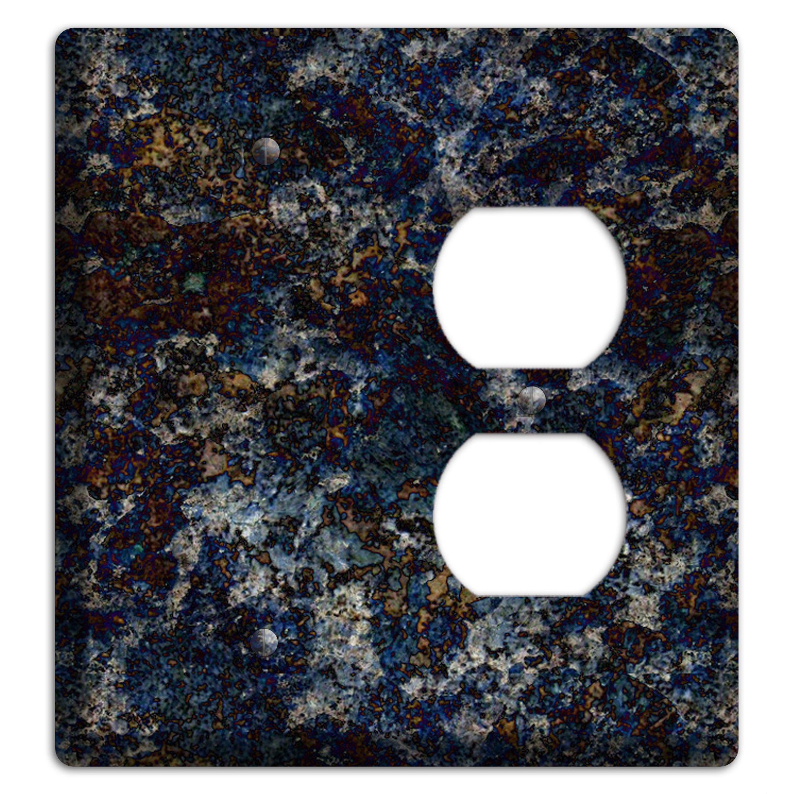 Blue Louise Granite Blank / Duplex Wallplate