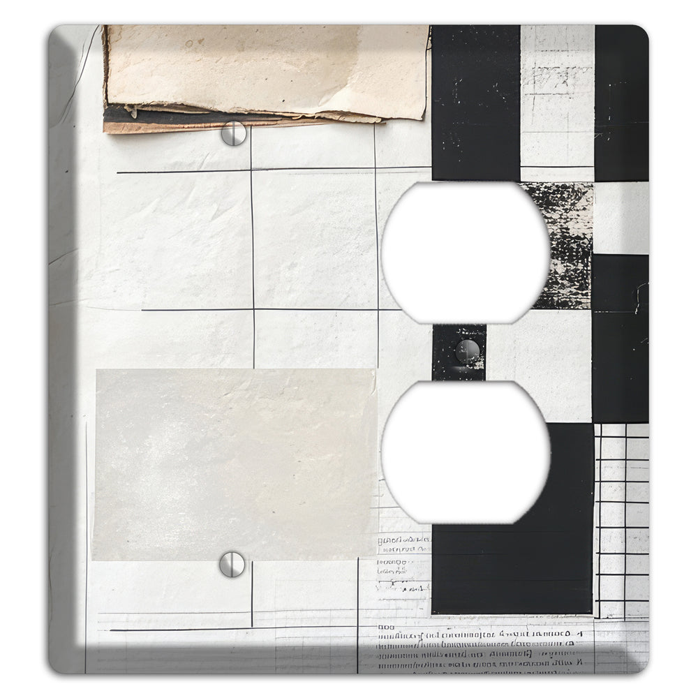 Torn Ledger Fragments Blank / Duplex Wallplate