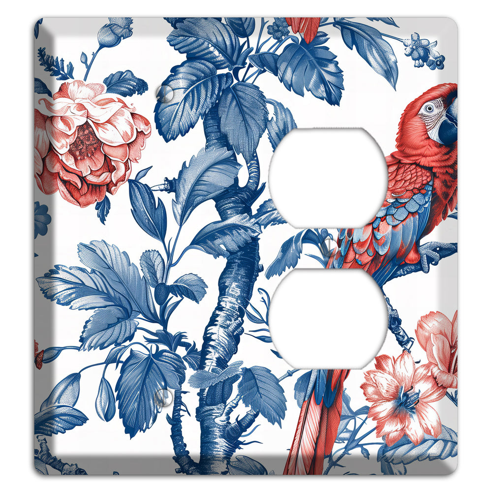 Scarlet in Bloom Blank / Duplex Wallplate