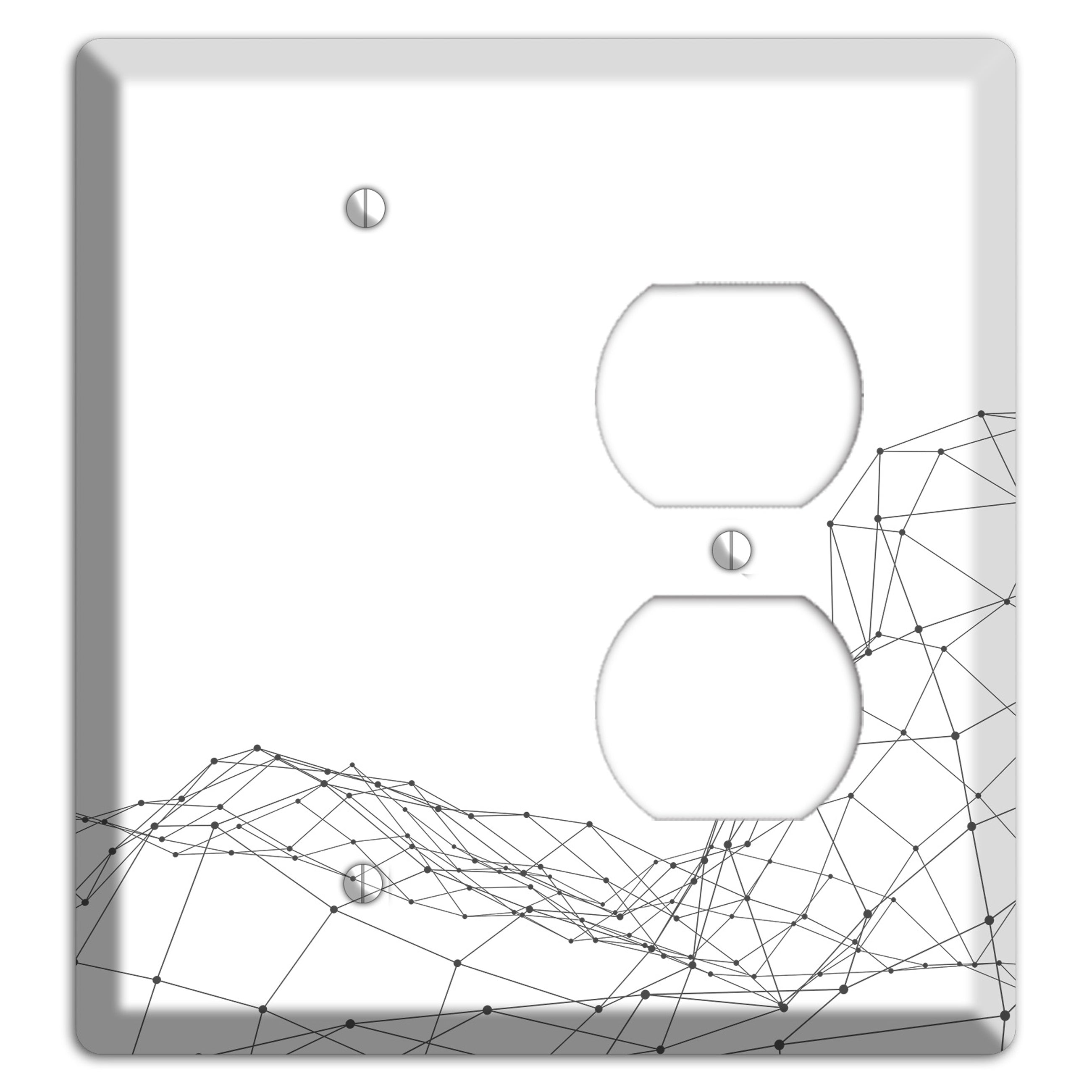 Lattice Wave Surge Blank / Duplex Wallplate