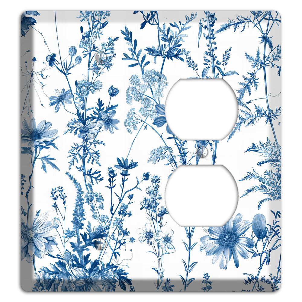 Meadow Pressed Blue Blank / Duplex Wallplate