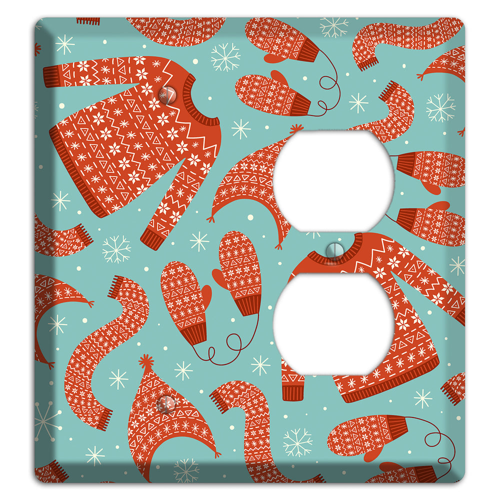 Cozy Knits & Mittens Blank / Duplex Wallplate