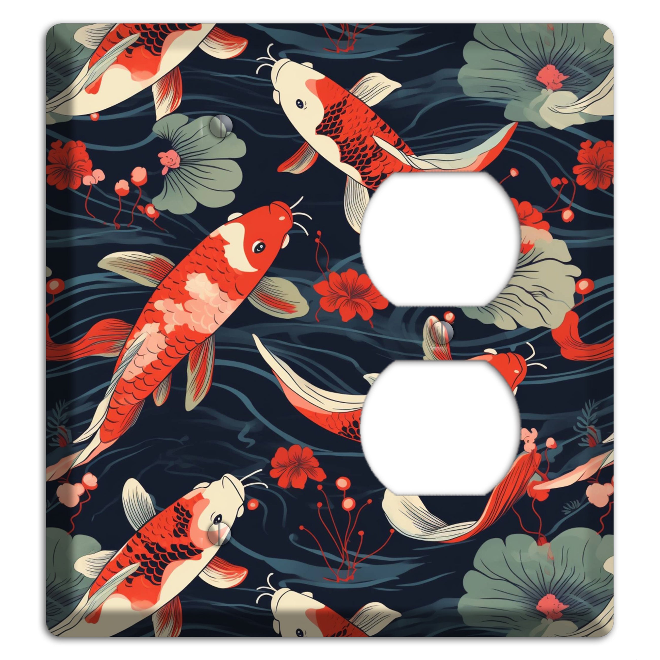 Koi Drift Dance Blank / Duplex Wallplate