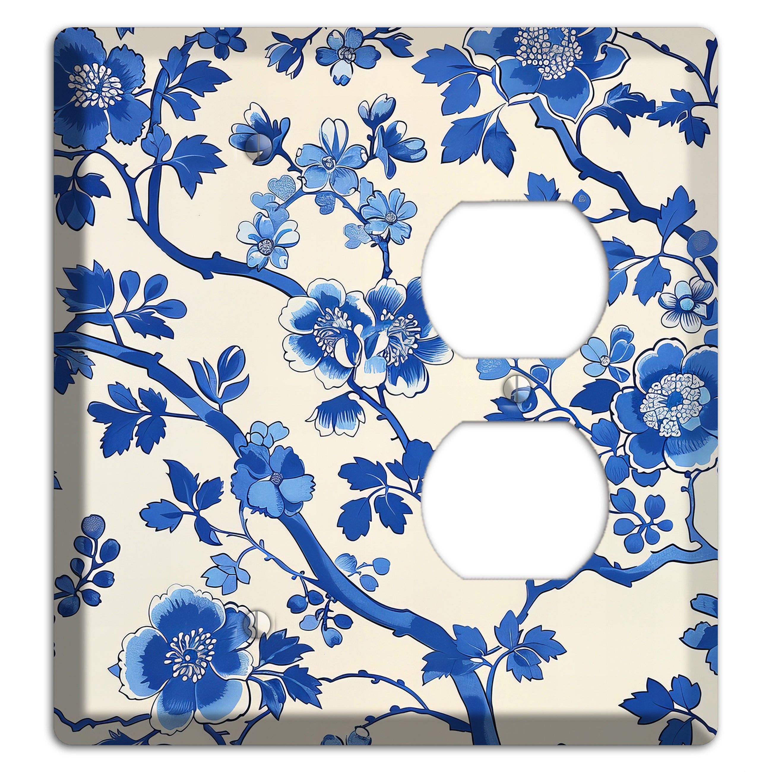 Porcelain Garden Bloom Blank / Duplex Wallplate
