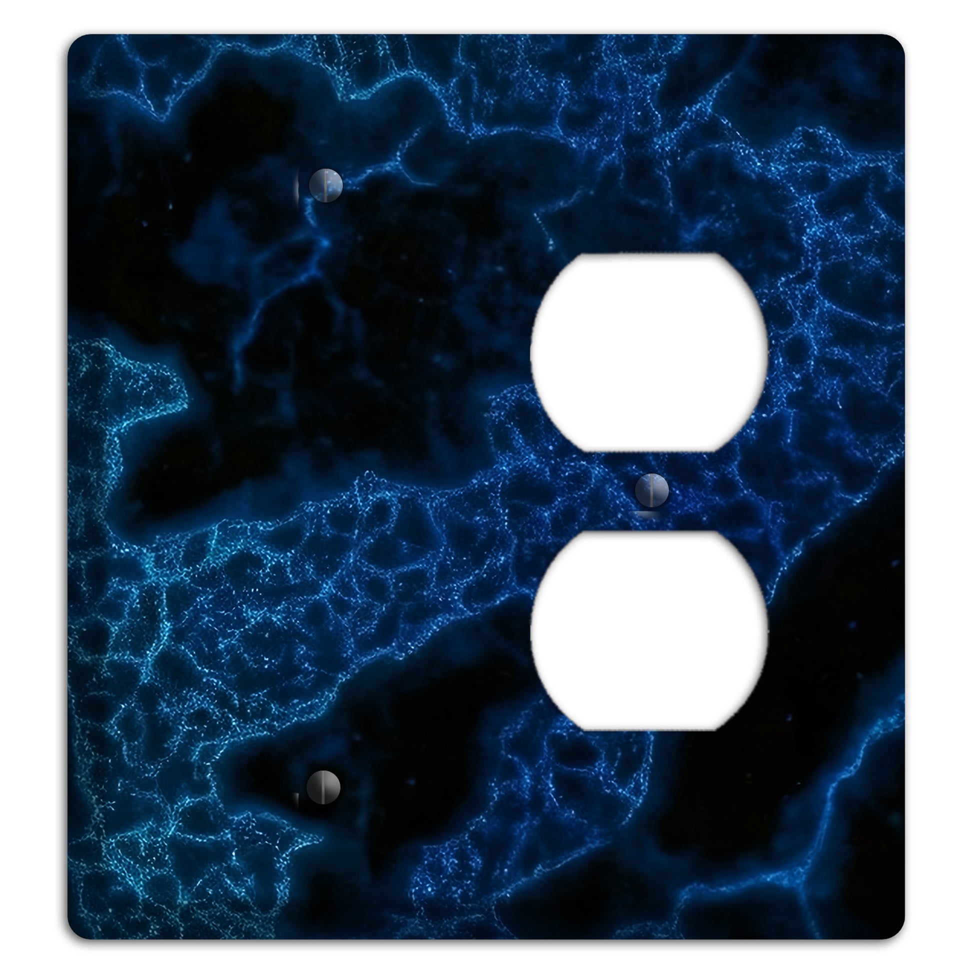 Midnight Marble Blank / Duplex Wallplate