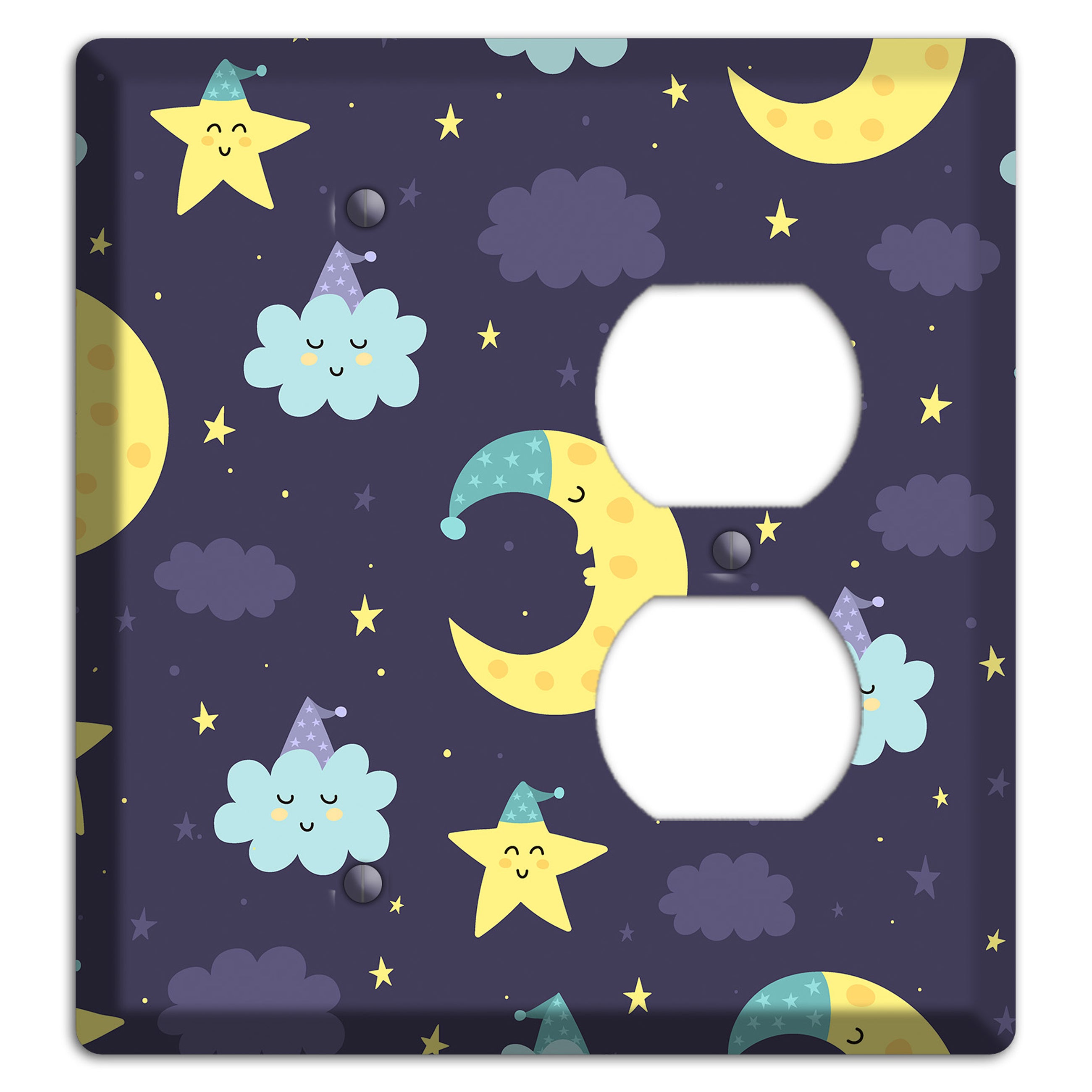 Moon & Star Wishes Blank / Duplex Wallplate