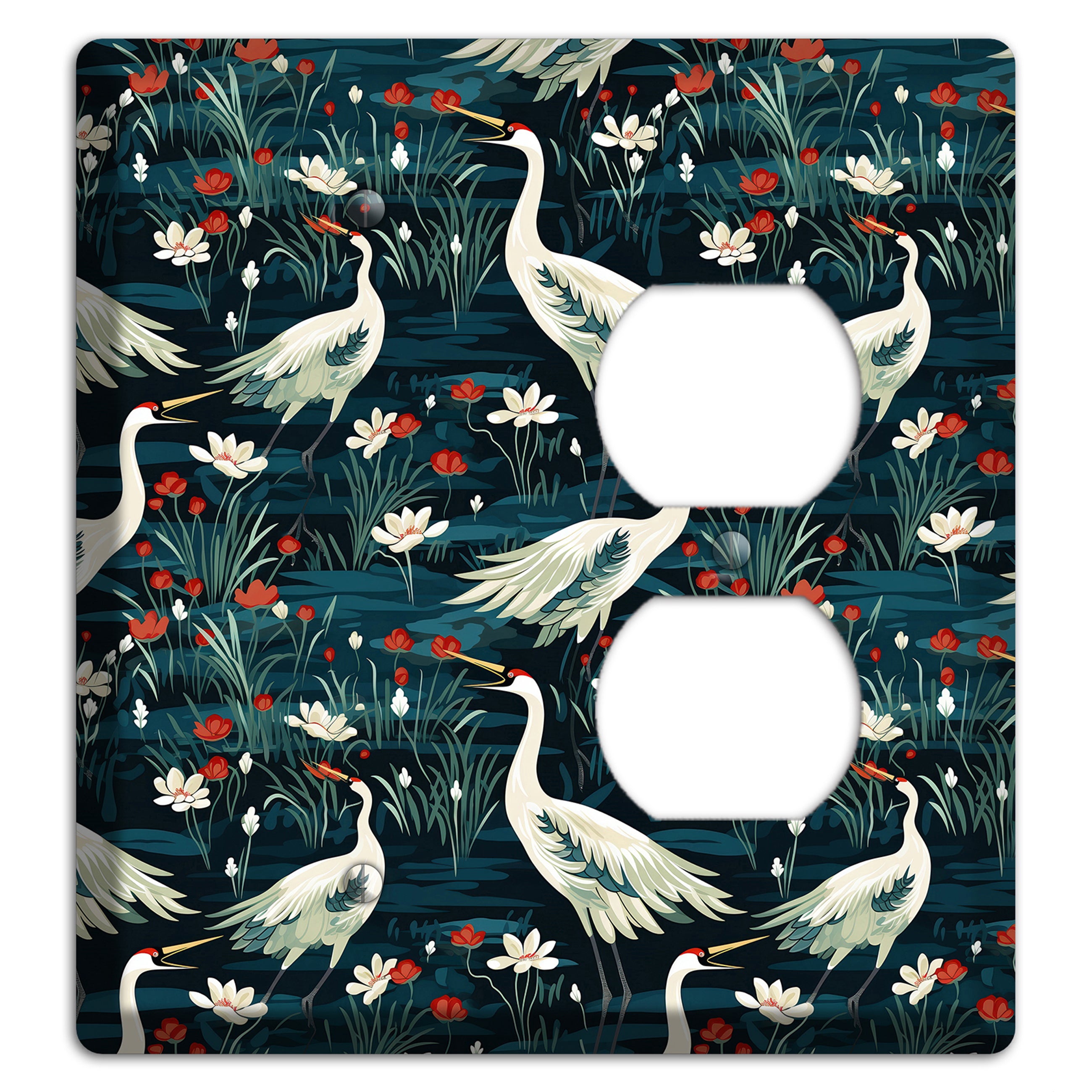 Midnight Lotus Marsh Blank / Duplex Wallplate