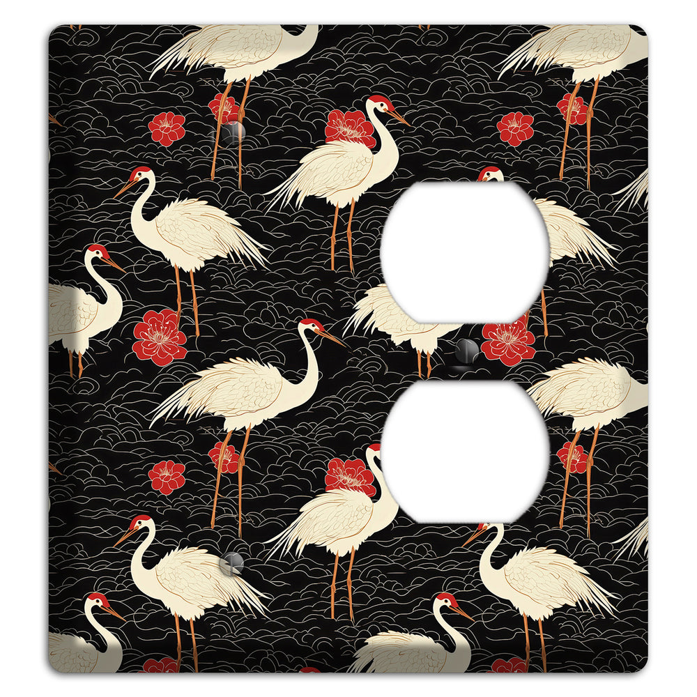 Ebony Crane Vigil Blank / Duplex Wallplate