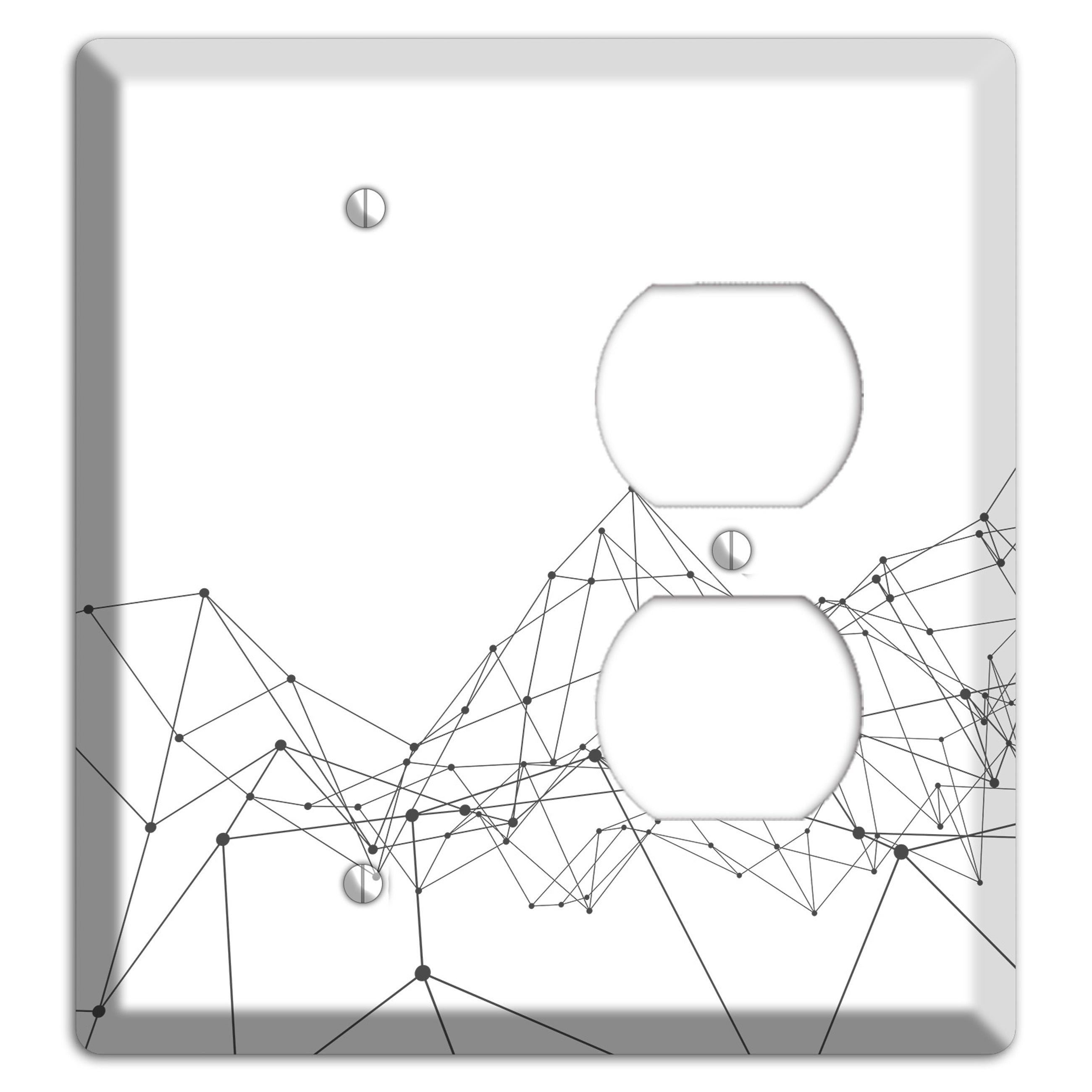 Fractured Cartography Blank / Duplex Wallplate
