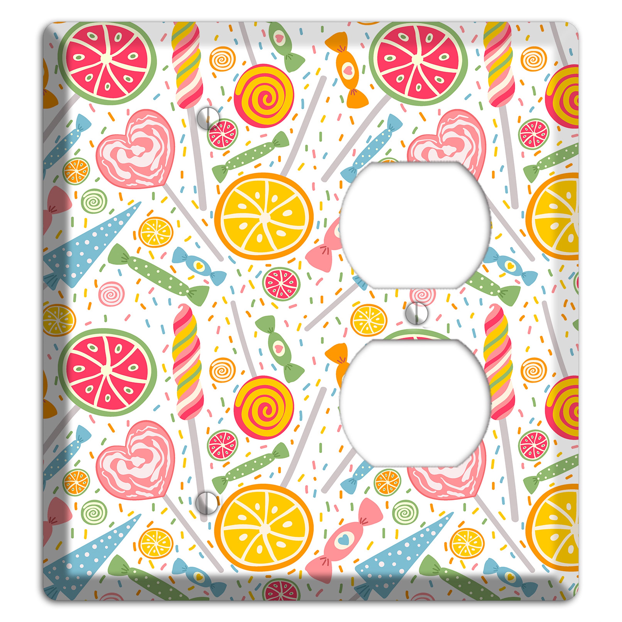 Candy Carnival (White) Blank / Duplex Wallplate