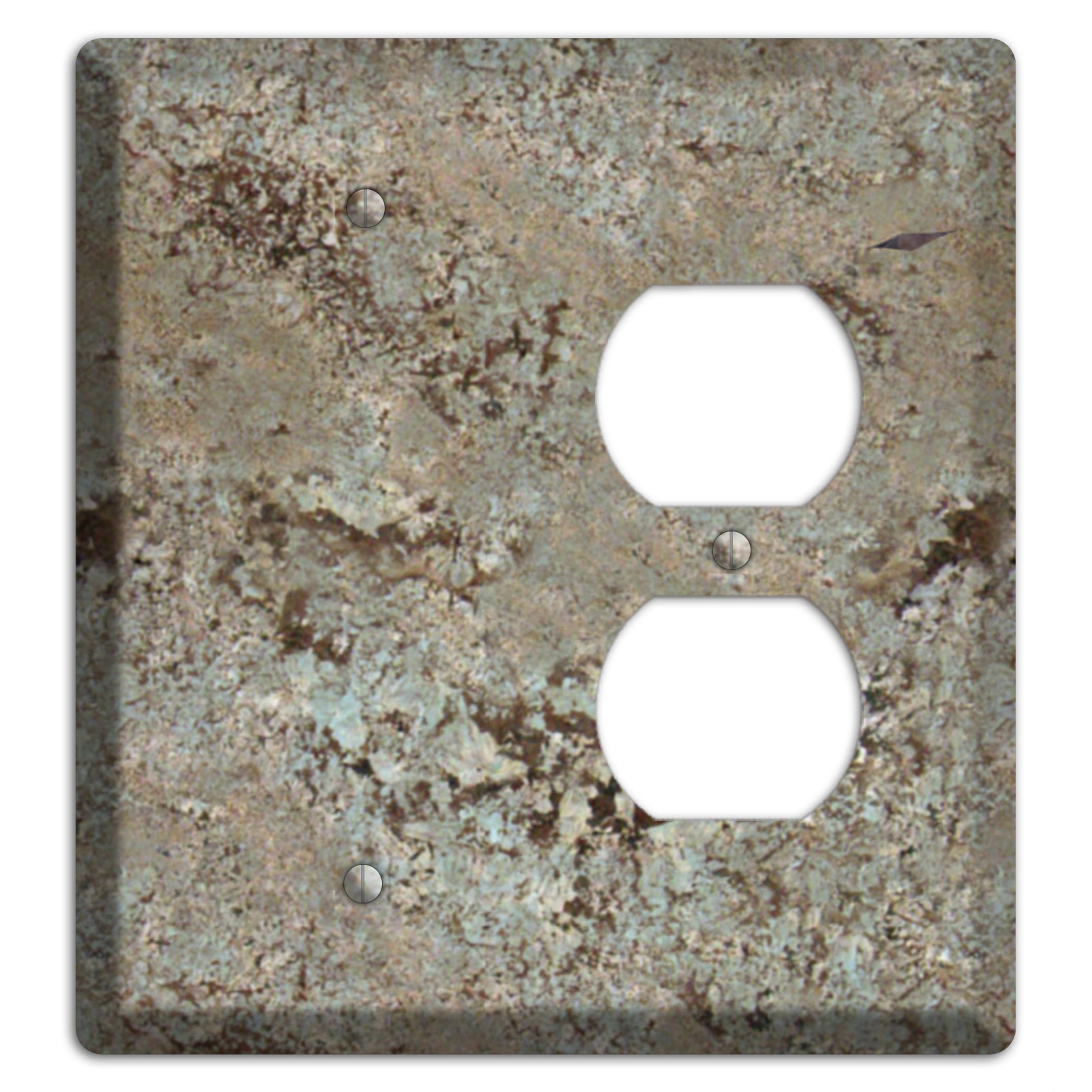 Delicatus White Granite Blank / Duplex Wallplate