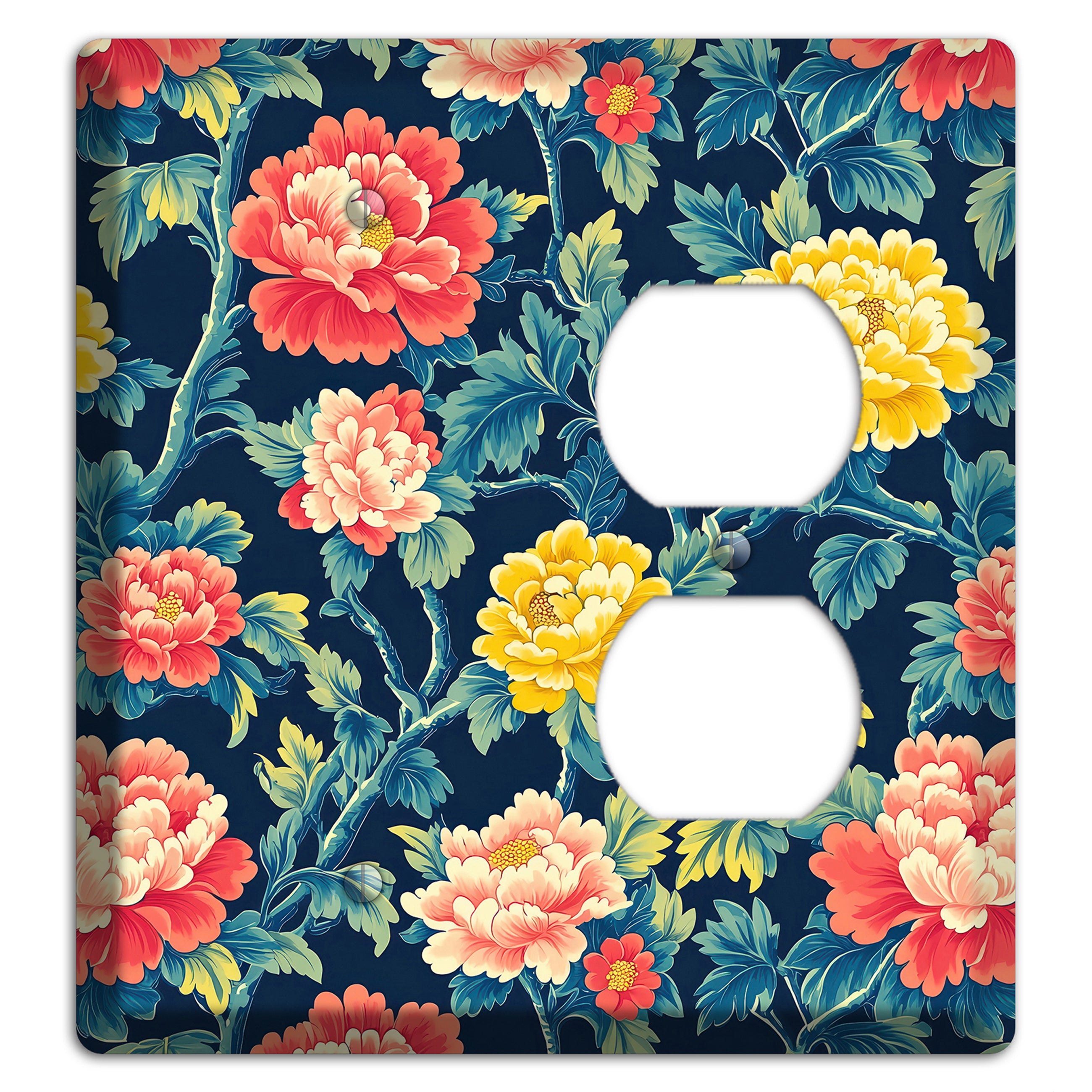 Peony & Bough Blank / Duplex Wallplate