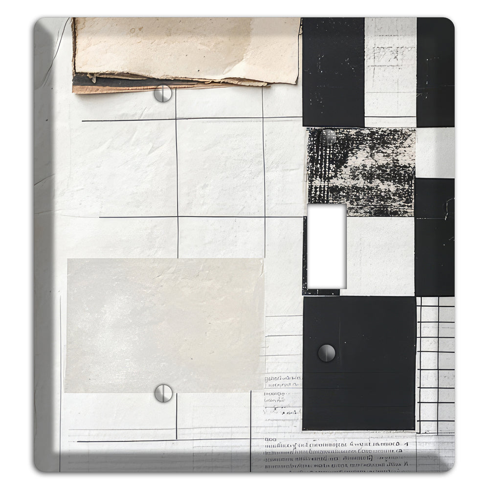 Torn Ledger Fragments Blank / Toggle Wallplate