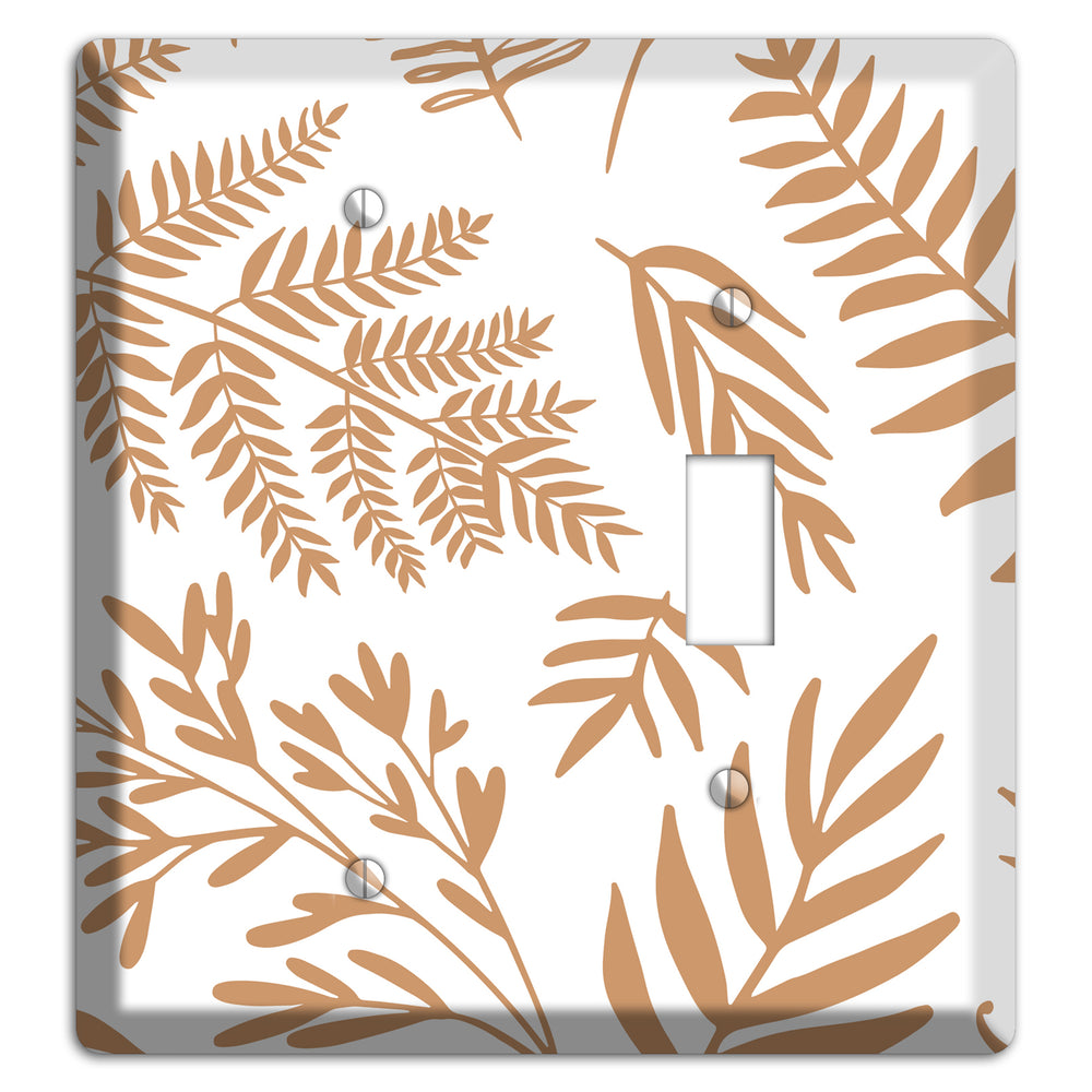 Scattered Fronds Blank / Toggle Wallplate