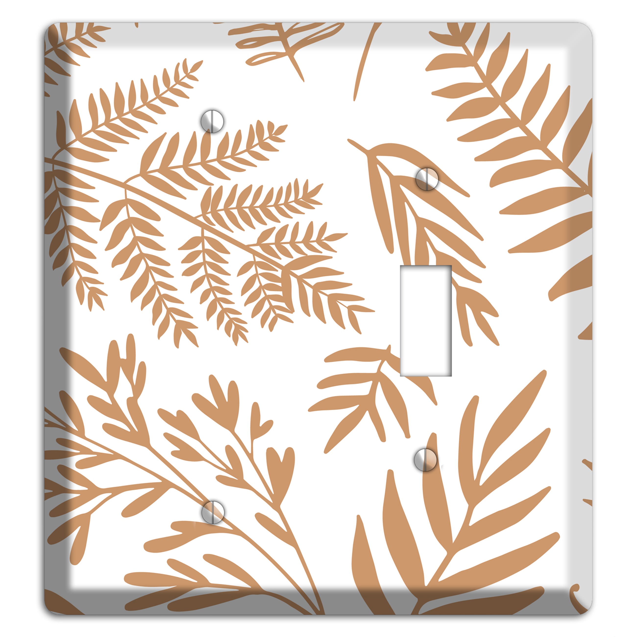 Scattered Fronds Blank / Toggle Wallplate
