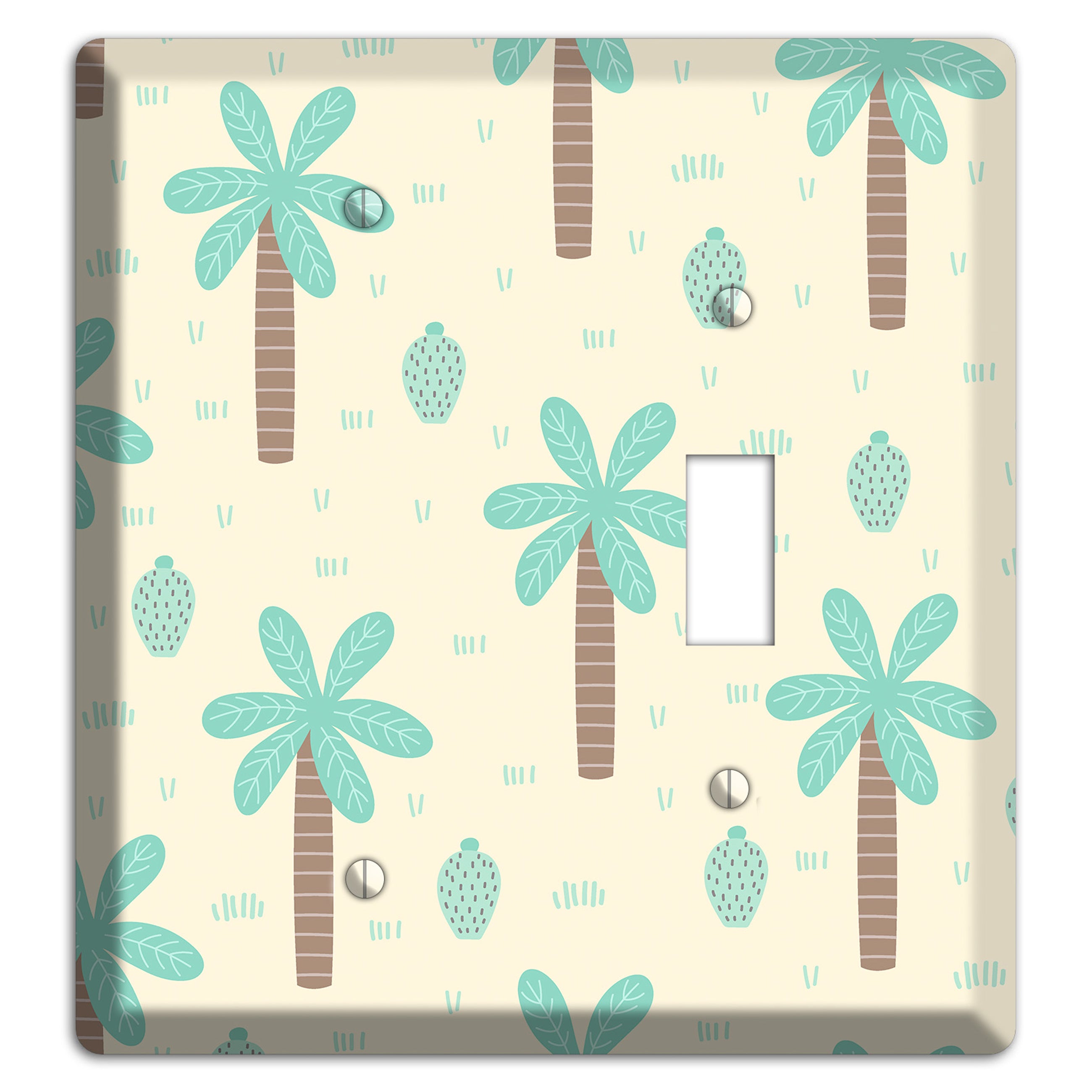 Dino Palmscape Blank / Toggle Wallplate