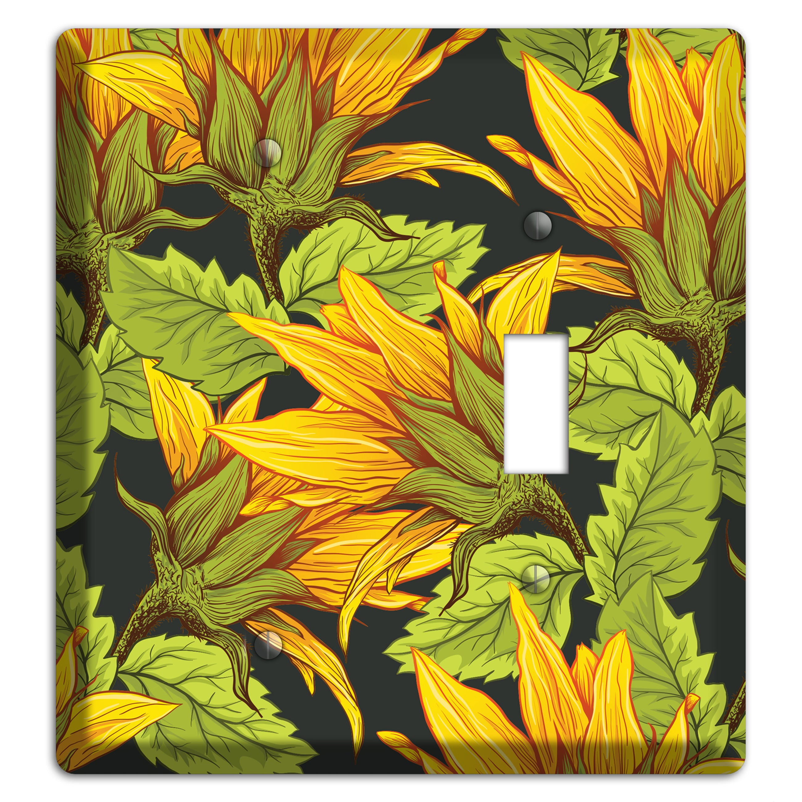 Gilded Bloom Tangle Blank / Toggle Wallplate