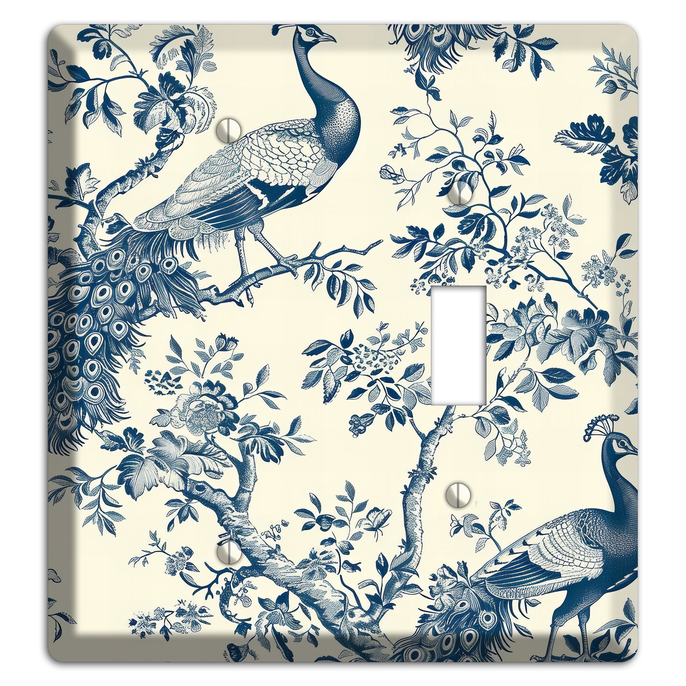 Peacock Court Blank / Toggle Wallplate