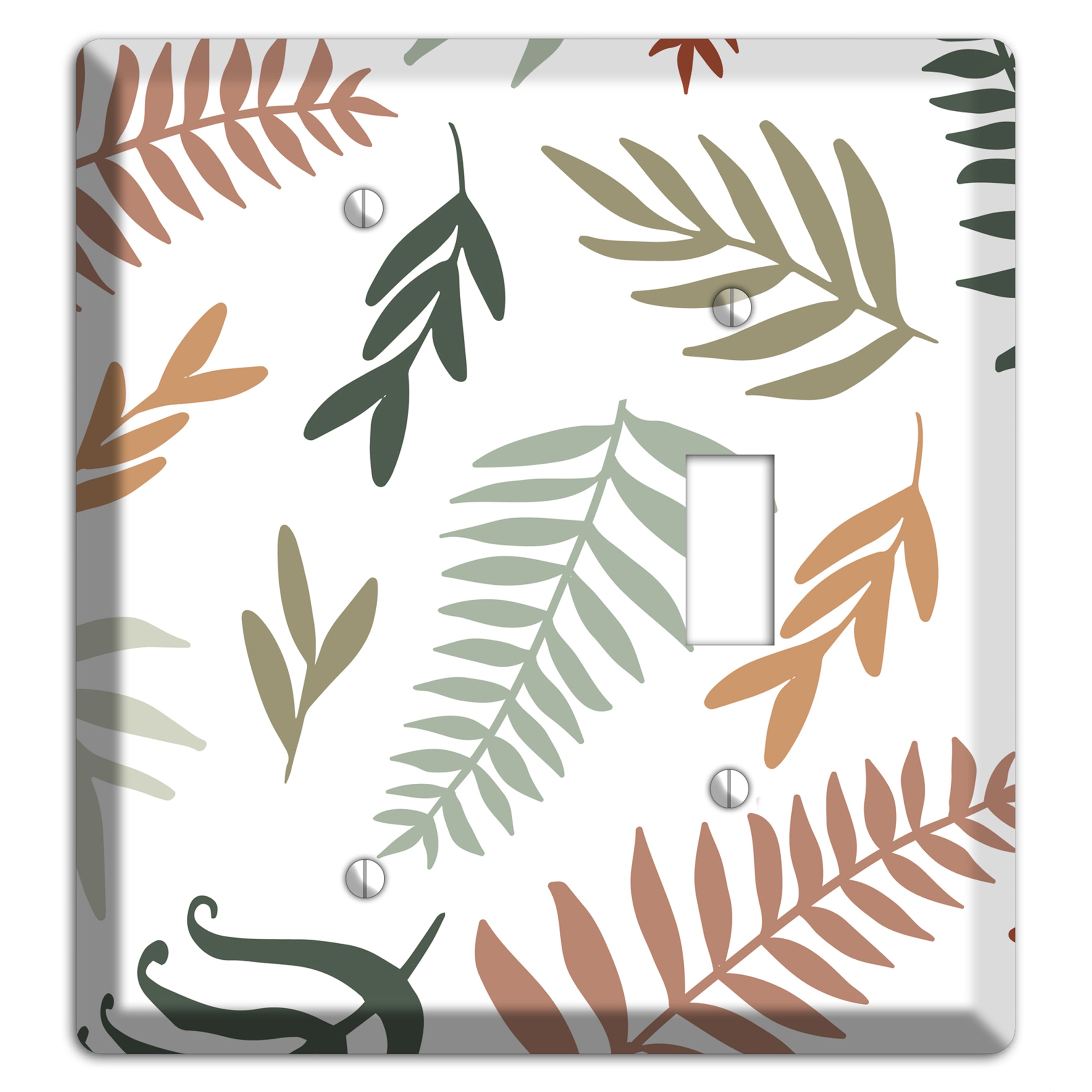 Foliage Adrift Blank / Toggle Wallplate