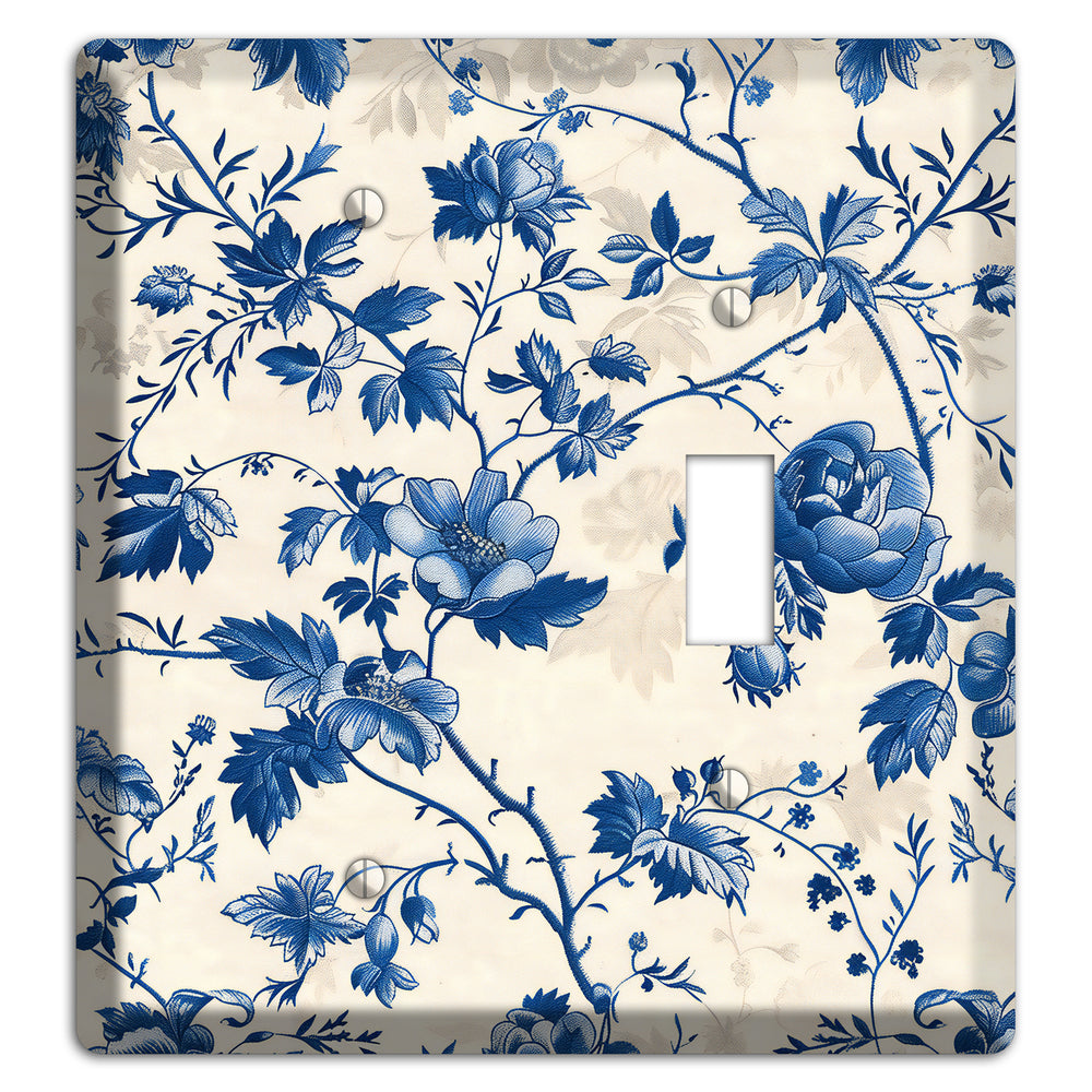 Porcelain Garden Riot Blank / Toggle Wallplate
