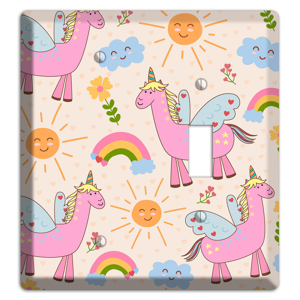 Magic Meadow (Peach) Blank / Toggle Wallplate