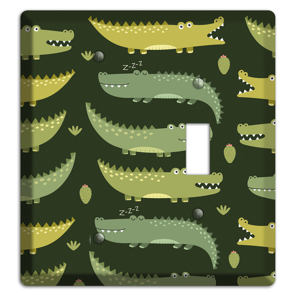 Sleepy Croc Parade Blank / Toggle Wallplate