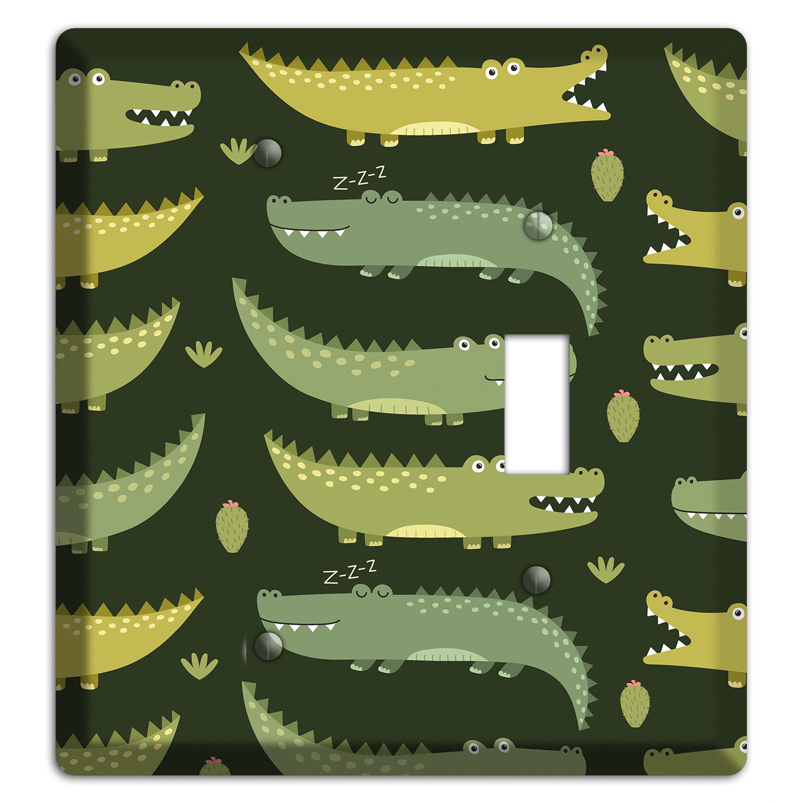 Sleepy Croc Parade Blank / Toggle Wallplate