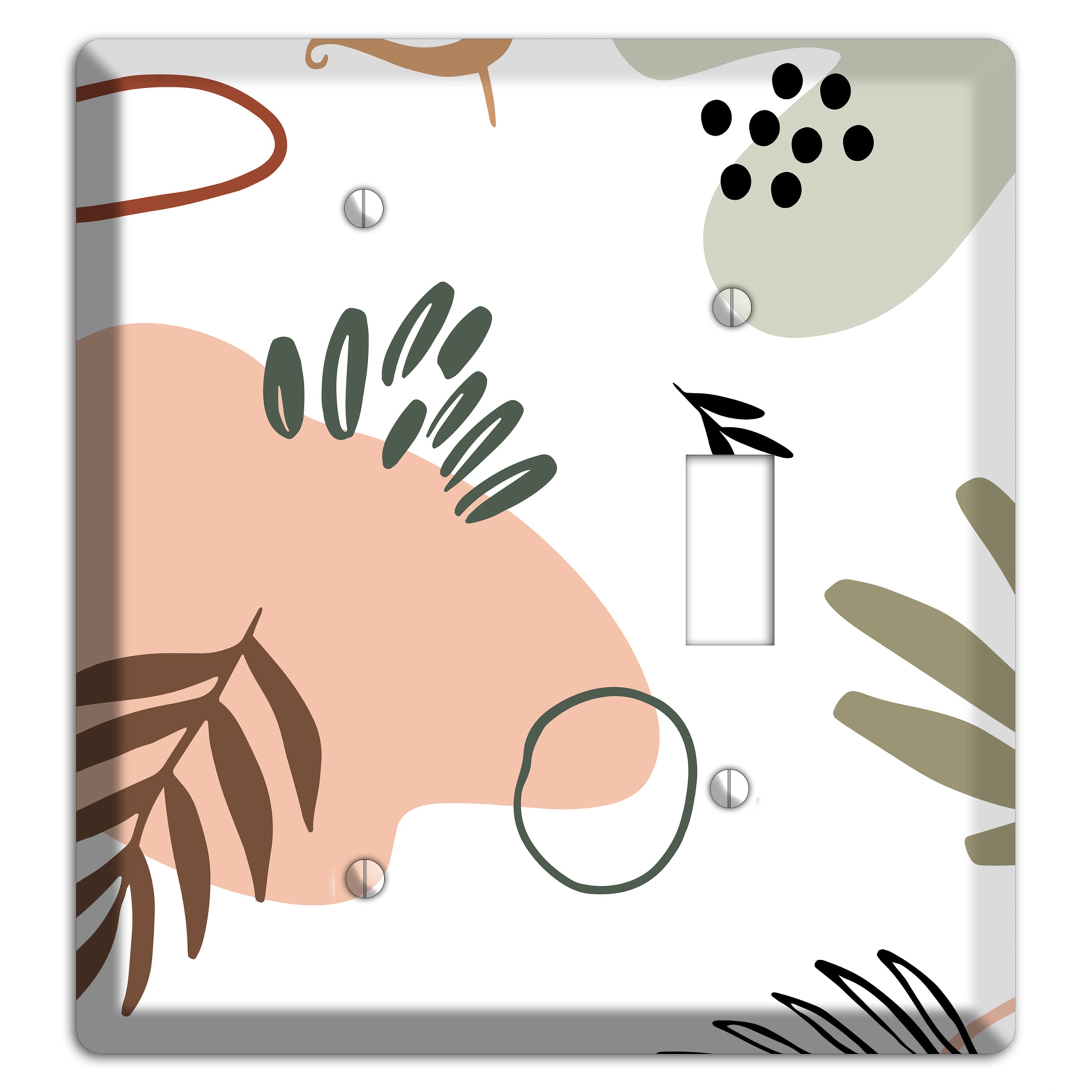 Botanical Scatter Blank / Toggle Wallplate