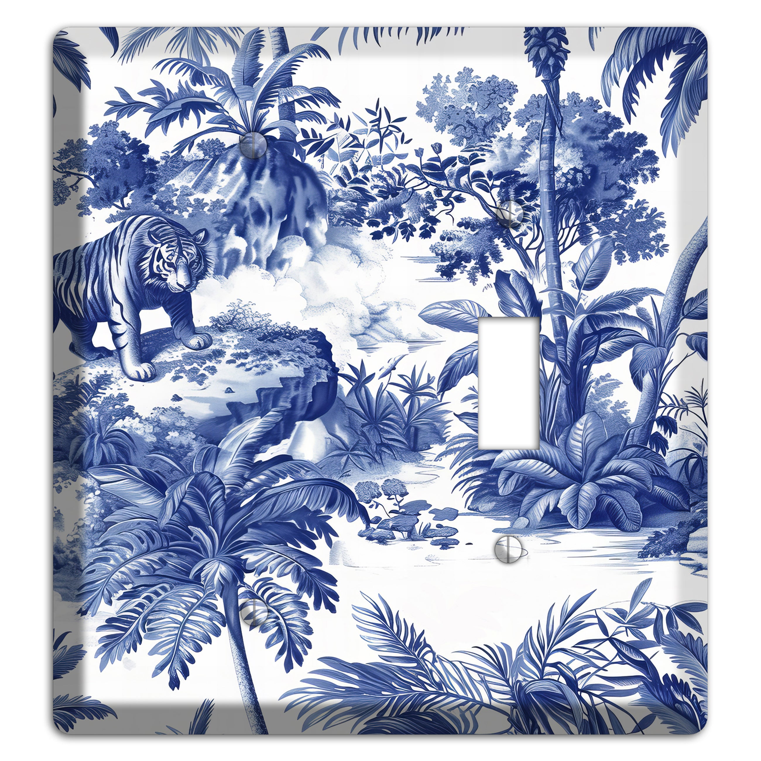 Bengal & Palm Blank / Toggle Wallplate