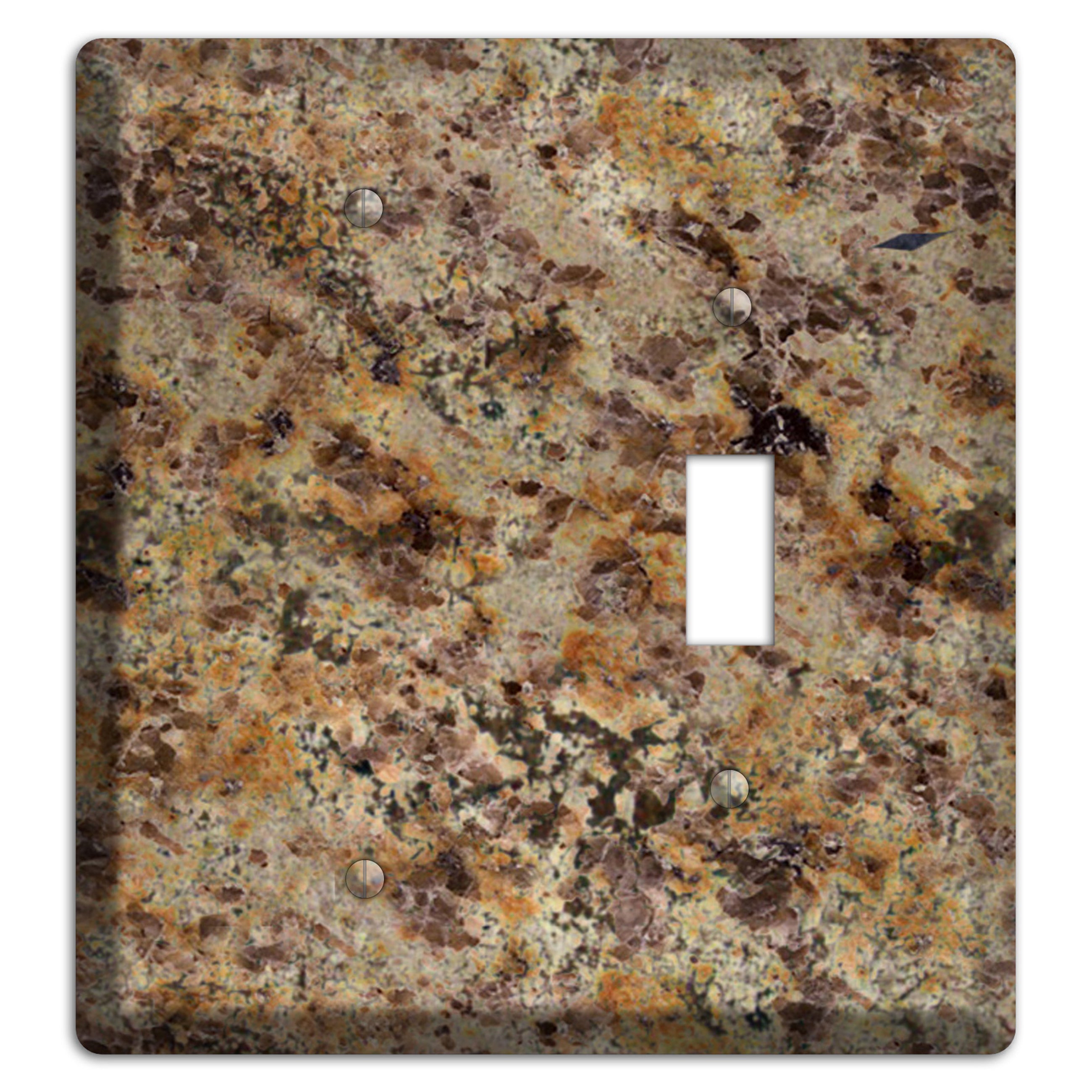 Golden Crystal Granite Blank / Toggle Wallplate