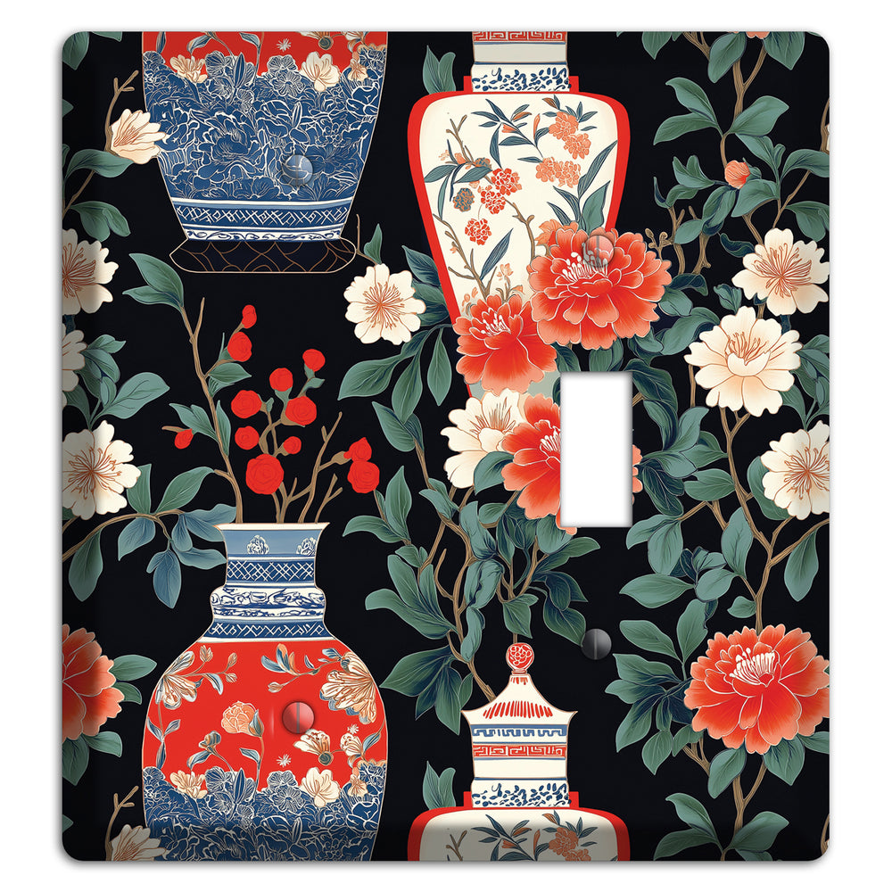 Porcelain Garden Dusk Blank / Toggle Wallplate