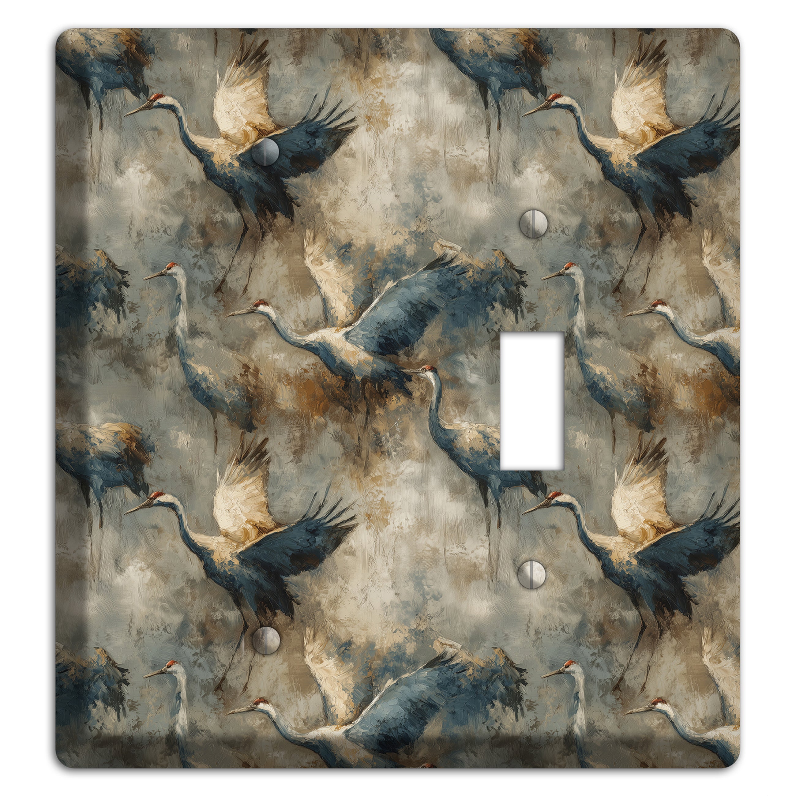 Slate Crane Migration Blank / Toggle Wallplate