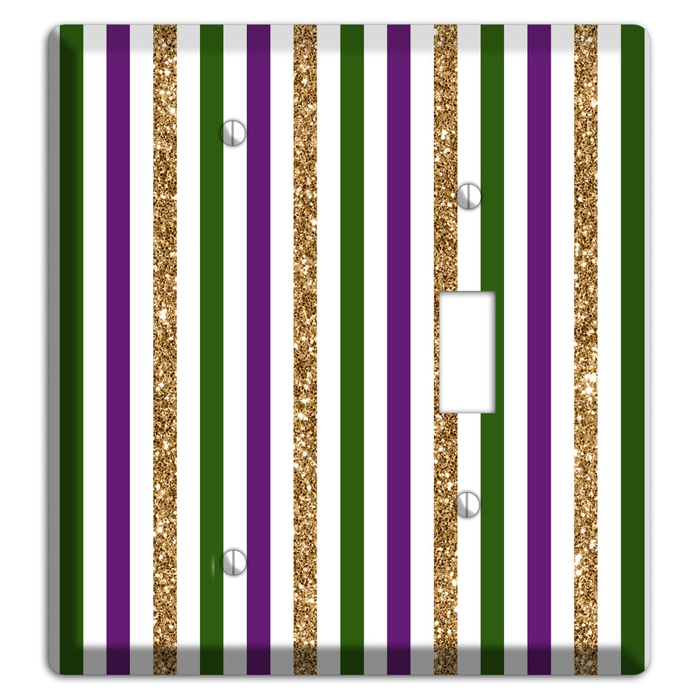 Carnival Stripes: Lumi√®re Blank / Toggle Wallplate