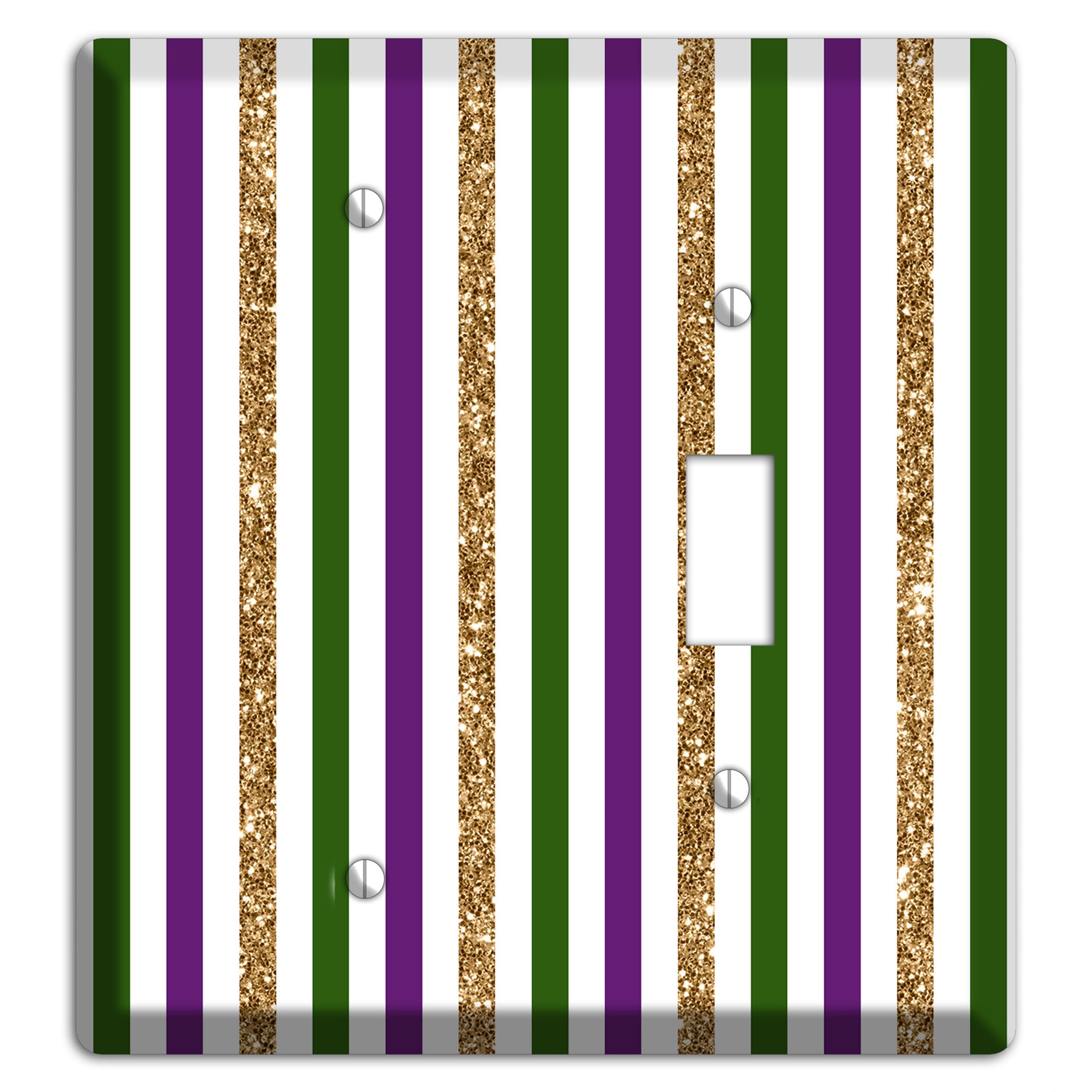 Carnival Stripes: Lumière Blank / Toggle Wallplate