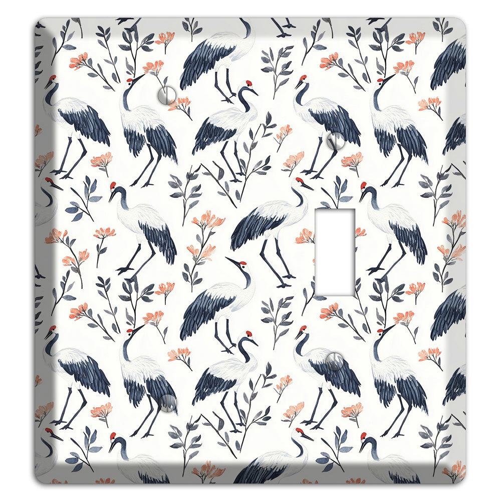Slate & Coral Marsh Blank / Toggle Wallplate